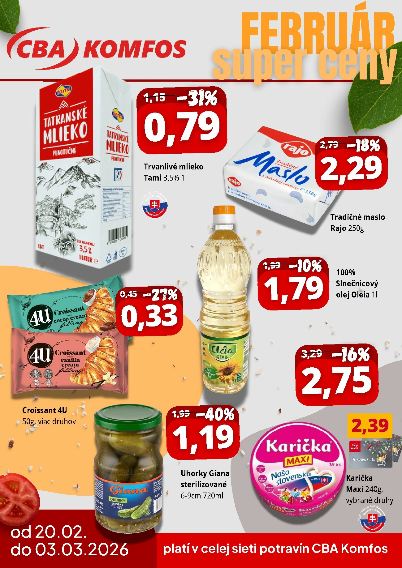 cba - Leták CBA - Super ceny február platný od 20.02.2026 do 03.03.2026