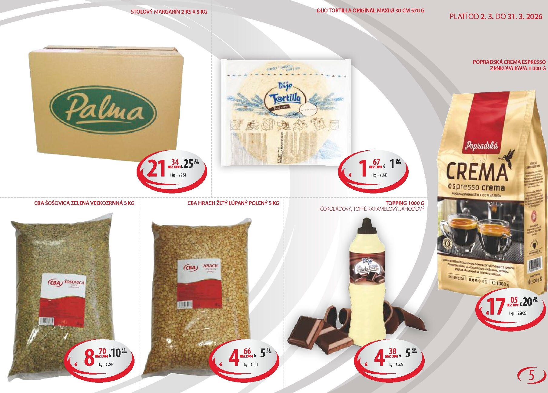 cba - Leták CBA - Horeca & Gastro Veľkoobchod platný od 02.03.2026 do 31.03.2026 - page: 5