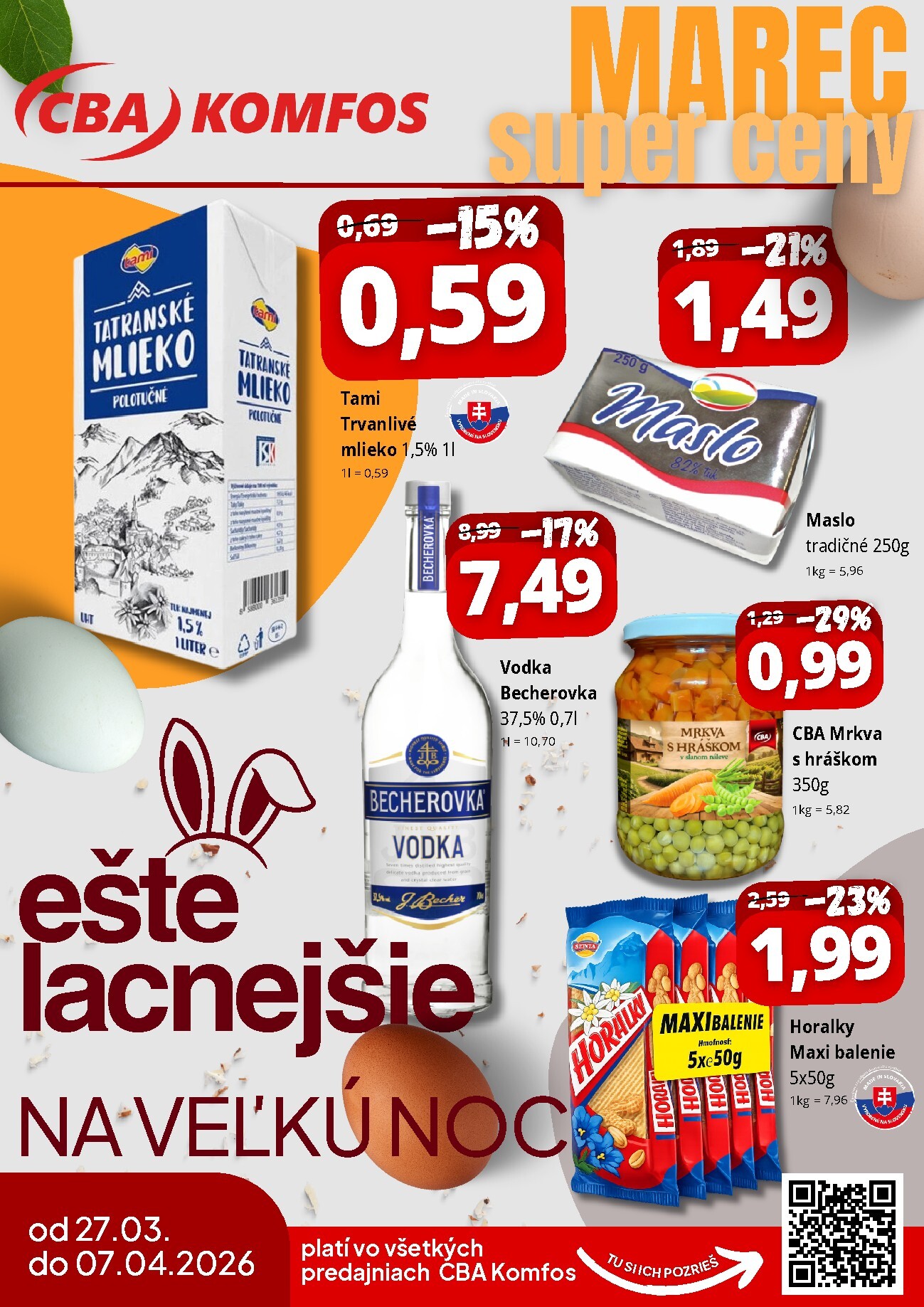 cba - Leták CBA - Super ceny platný od 27.03.2026 do 07.04.2026