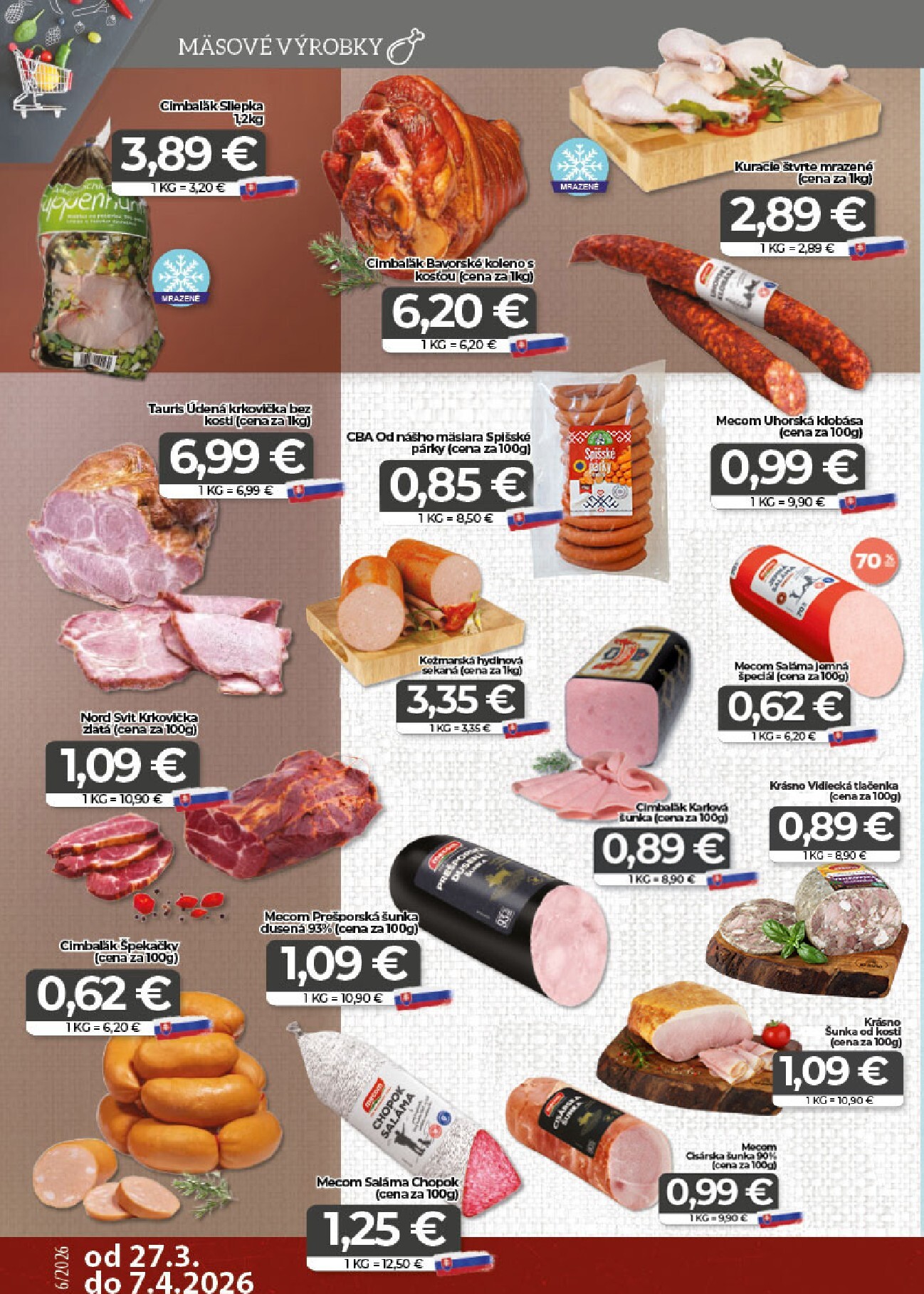 cba - Leták CBA Komfos - Veľkonočná výhodná ponuka platný od 27.03.2026 do 07.04.2026 - page: 2