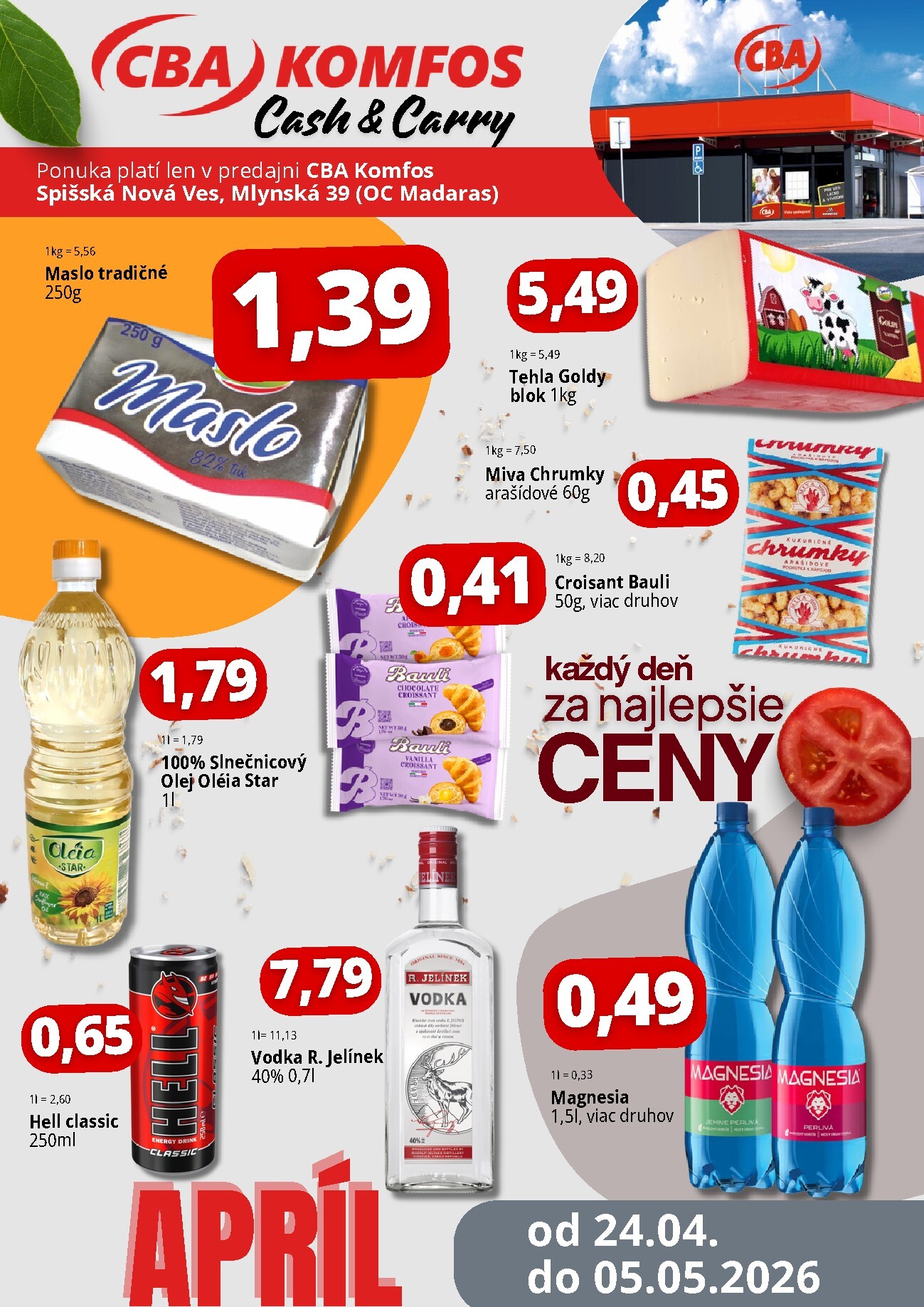 cba - Nový leták CBA - Spišská Nová Ves od piatku, 24.04.2026 do utorka, 05.05.2026