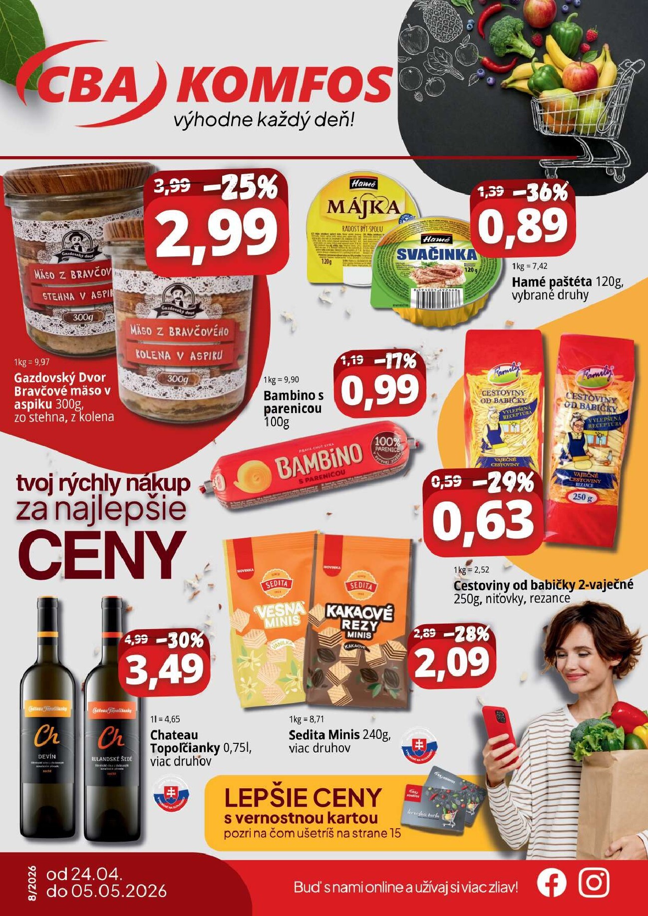 cba - Nový leták CBA - Maloobchod od piatku, 24.04.2026 do utorka, 05.05.2026