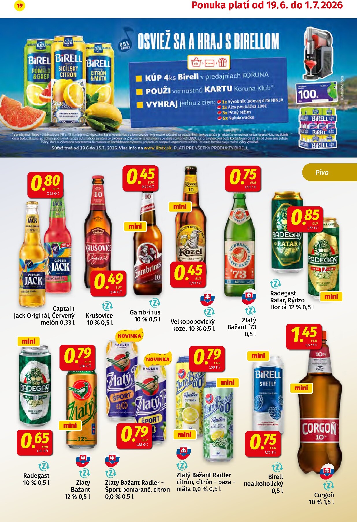 koruna - Nový Koruna leták od piatku, 19.06.2026 do stredy, 01.07.2026 - page: 19