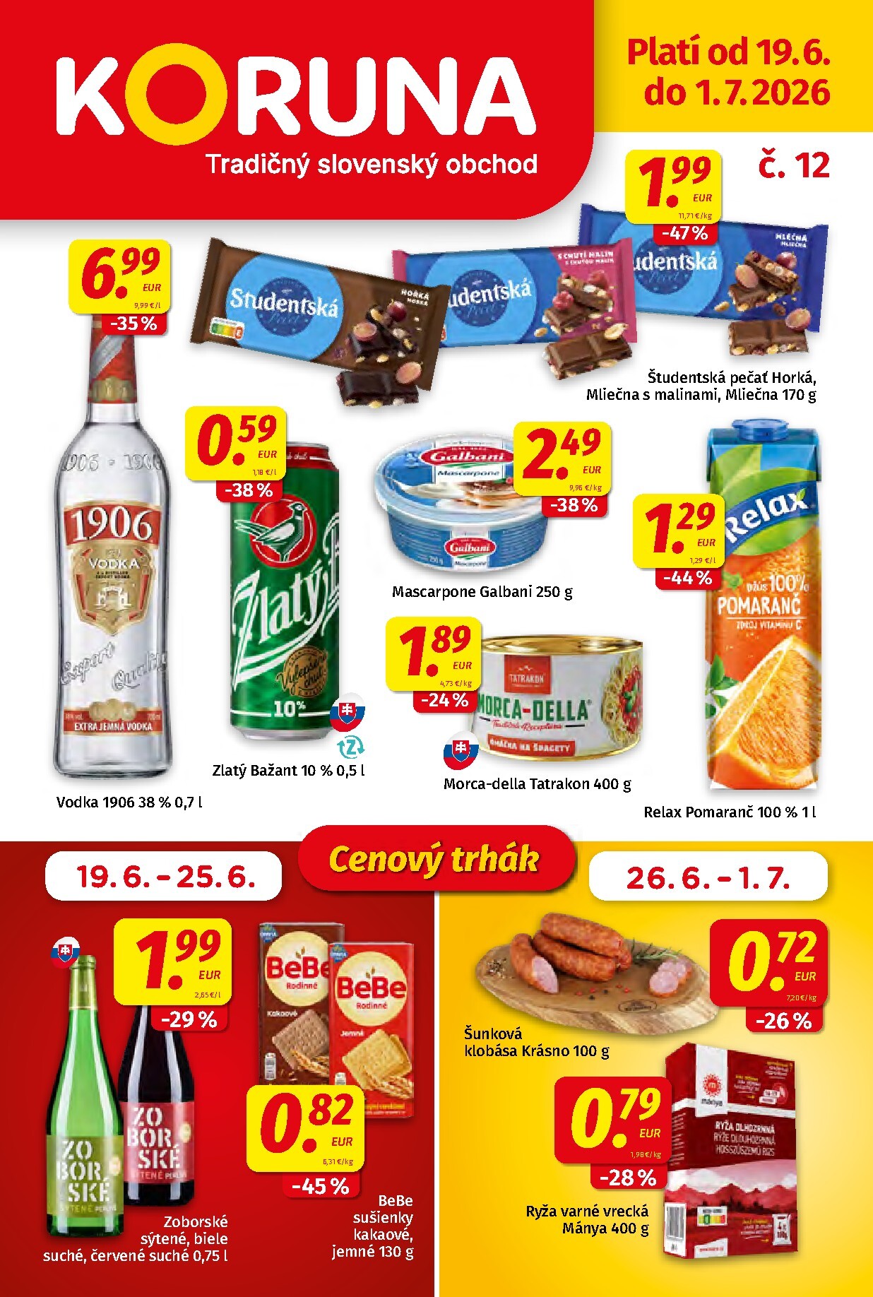 koruna - Nový Koruna leták od piatku, 19.06.2026 do stredy, 01.07.2026 - page: 1