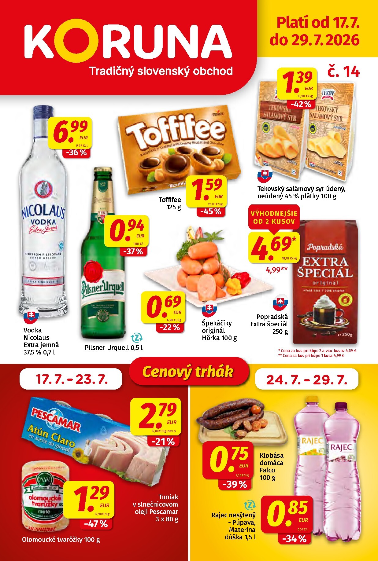 koruna - Nový Koruna leták od piatku, 17.07.2026 do stredy, 29.07.2026