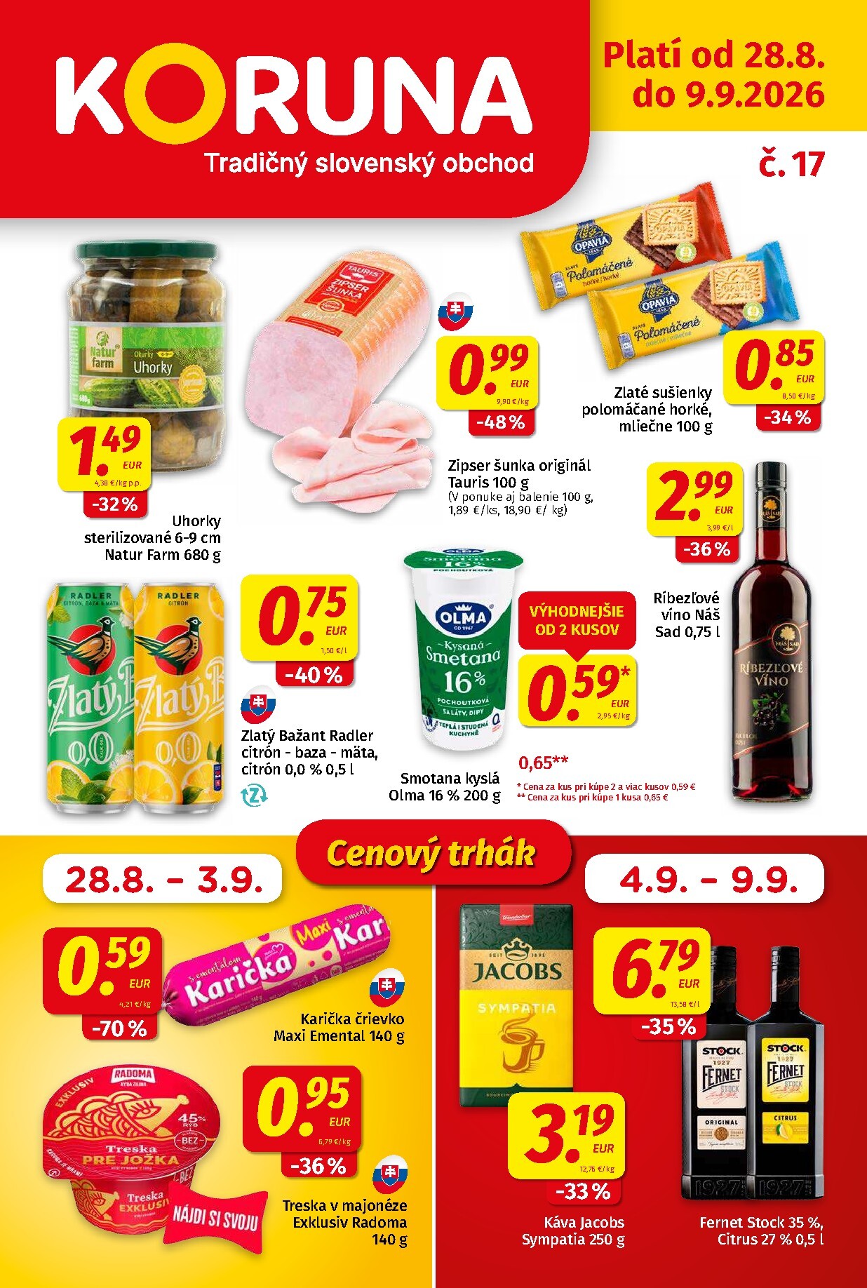 koruna - Nový Koruna leták od piatku, 28.08.2026 do stredy, 09.09.2026