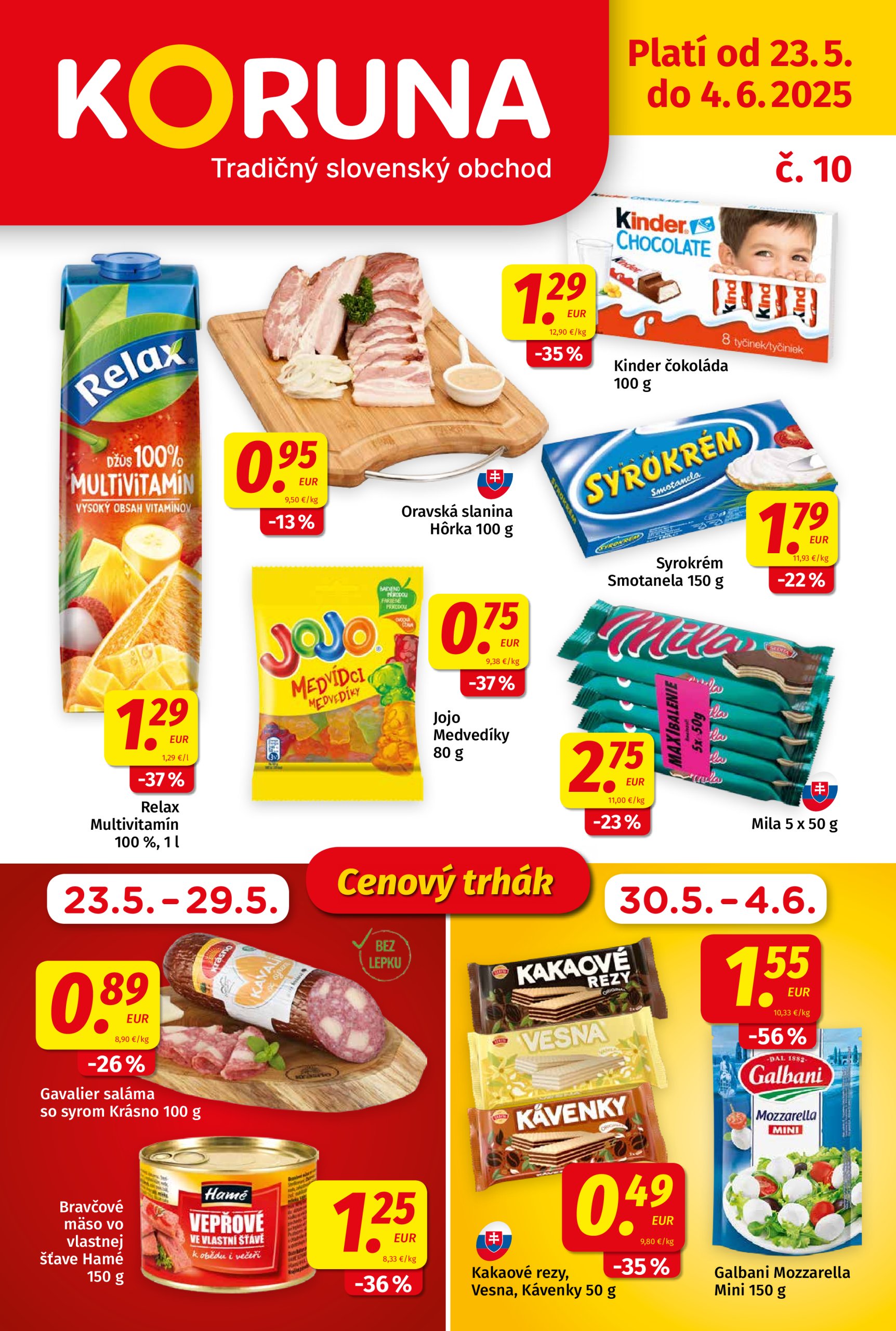 koruna - Koruna leták platný od 23.05. - 04.06.