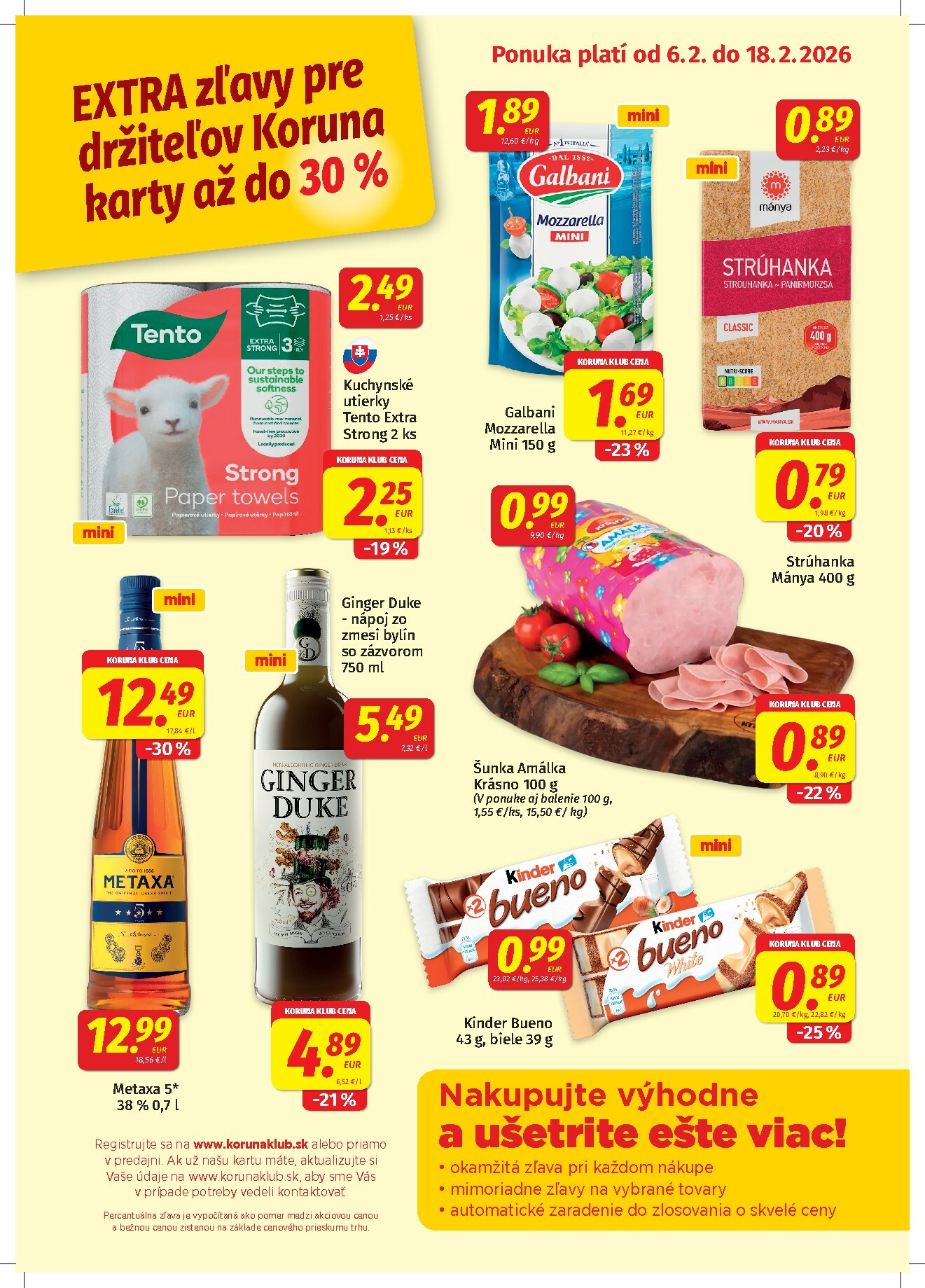 koruna - Leták Koruna - Klub platný od 06.02.2026 do 18.02.2026