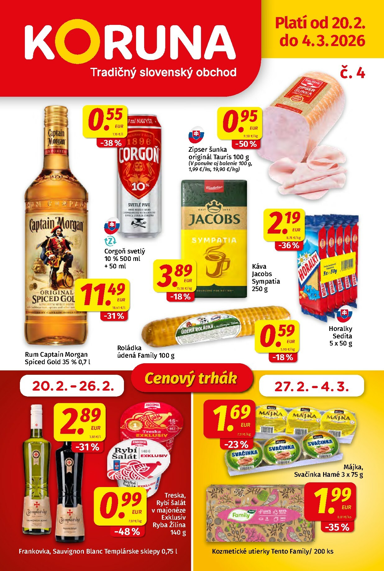 koruna - Leták Koruna platný od 20.02.2026 do 04.03.2026