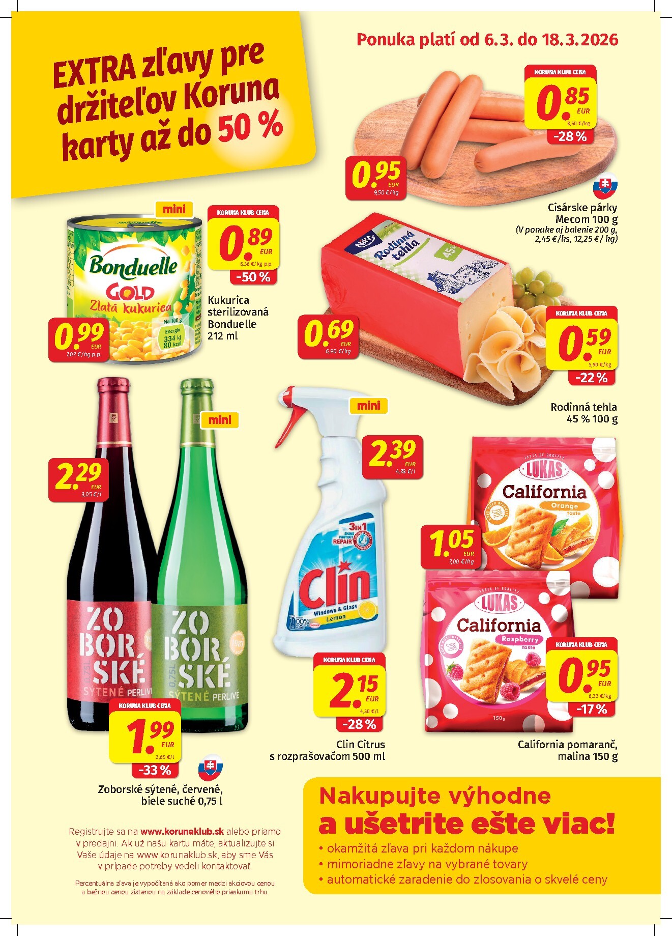 koruna - Leták Koruna - Klub platný od 06.03.2026 do 18.03.2026