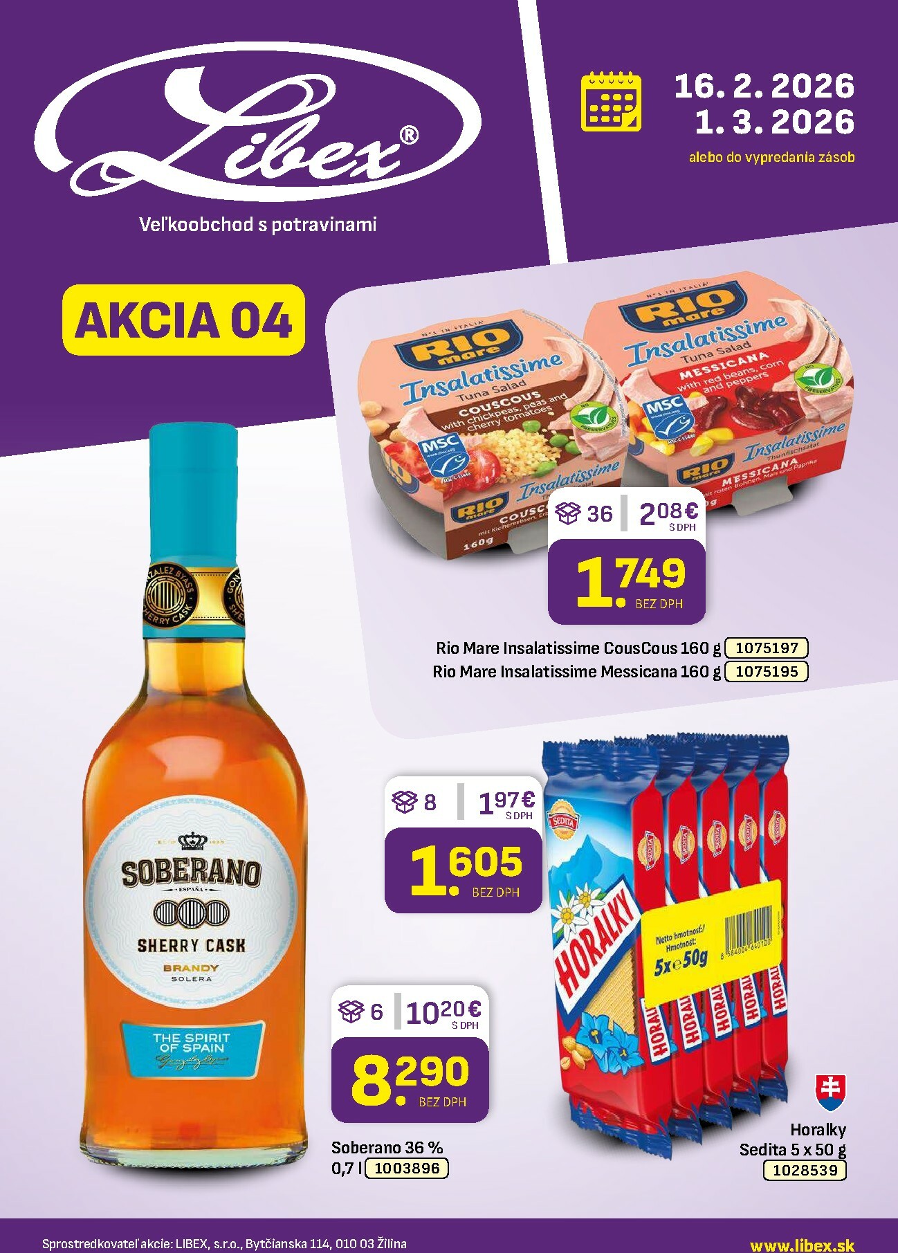 libex - Leták Libex platný od 16.02.2026 do 01.03.2026