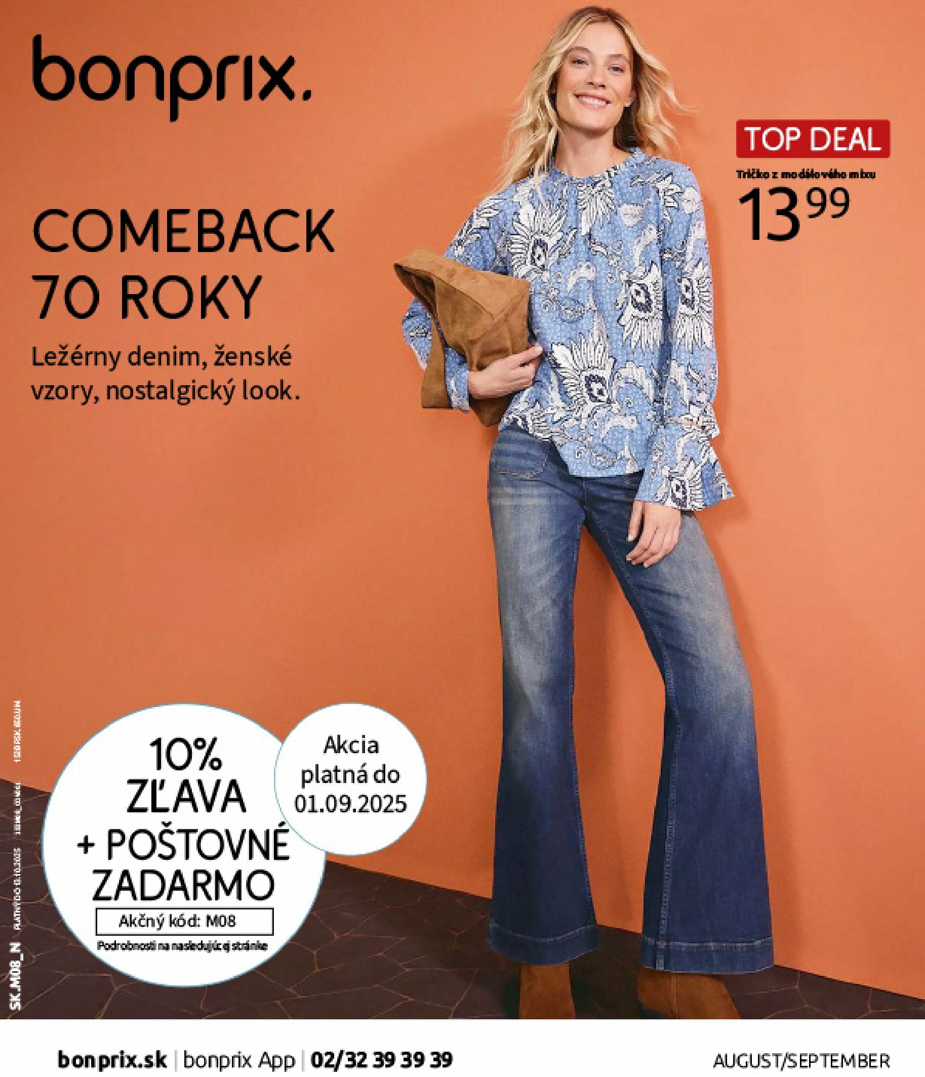 bonprix - Leták Bonprix - Comeback 70 roky platný od 02.09. do 13.10.