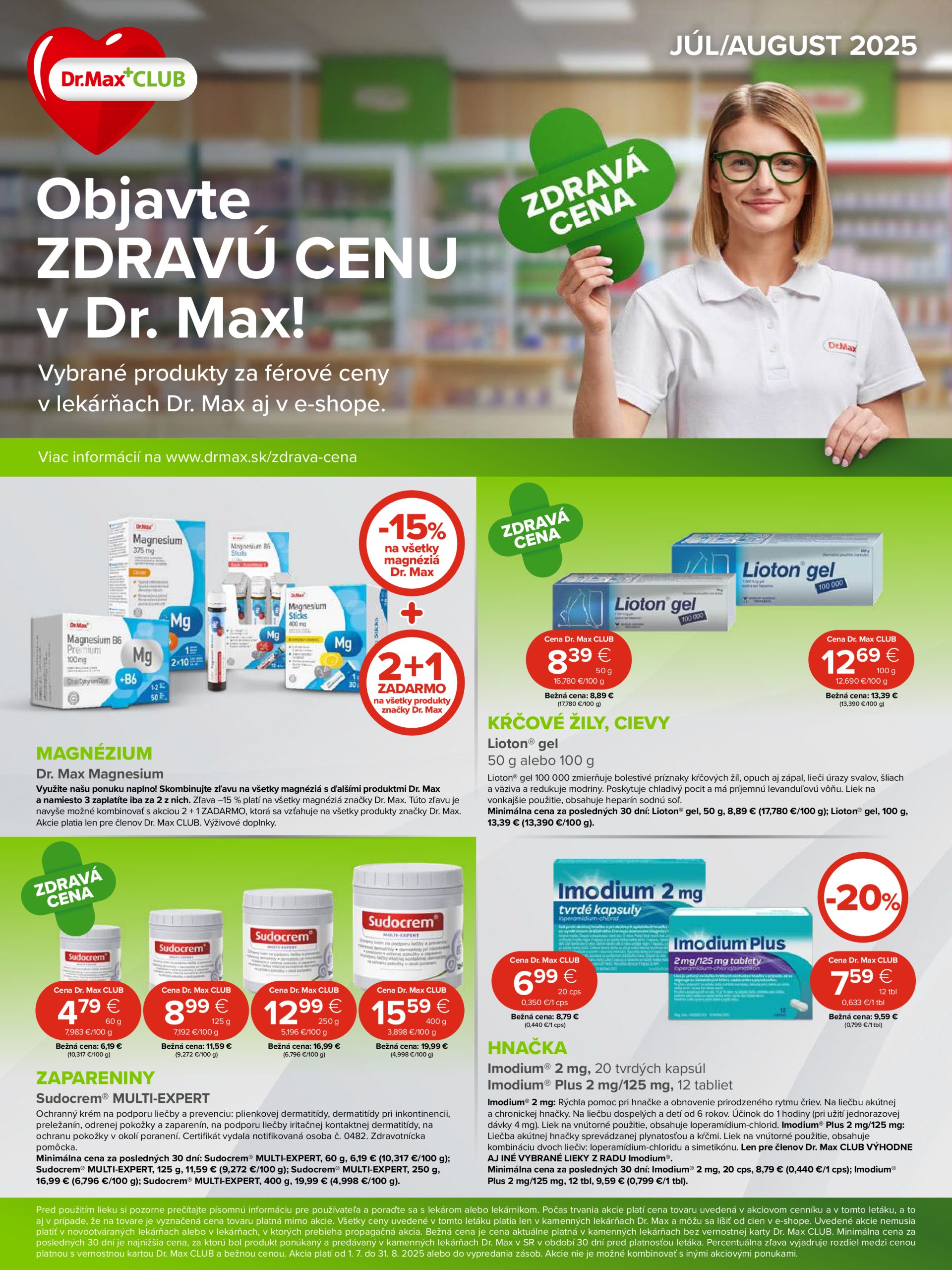 dr-max - Leták Dr. Max platný od 01.07. do 31.08. - page: 1