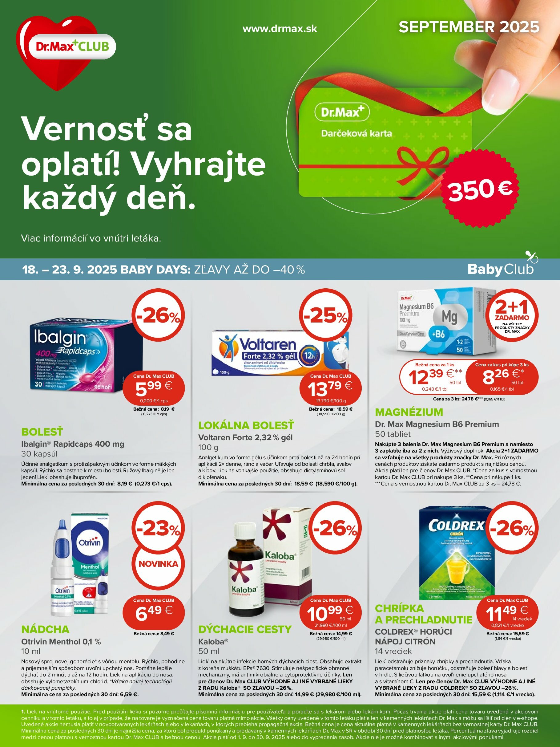 dr-max - Leták Dr. Max platný od 01.09. do 30.09.