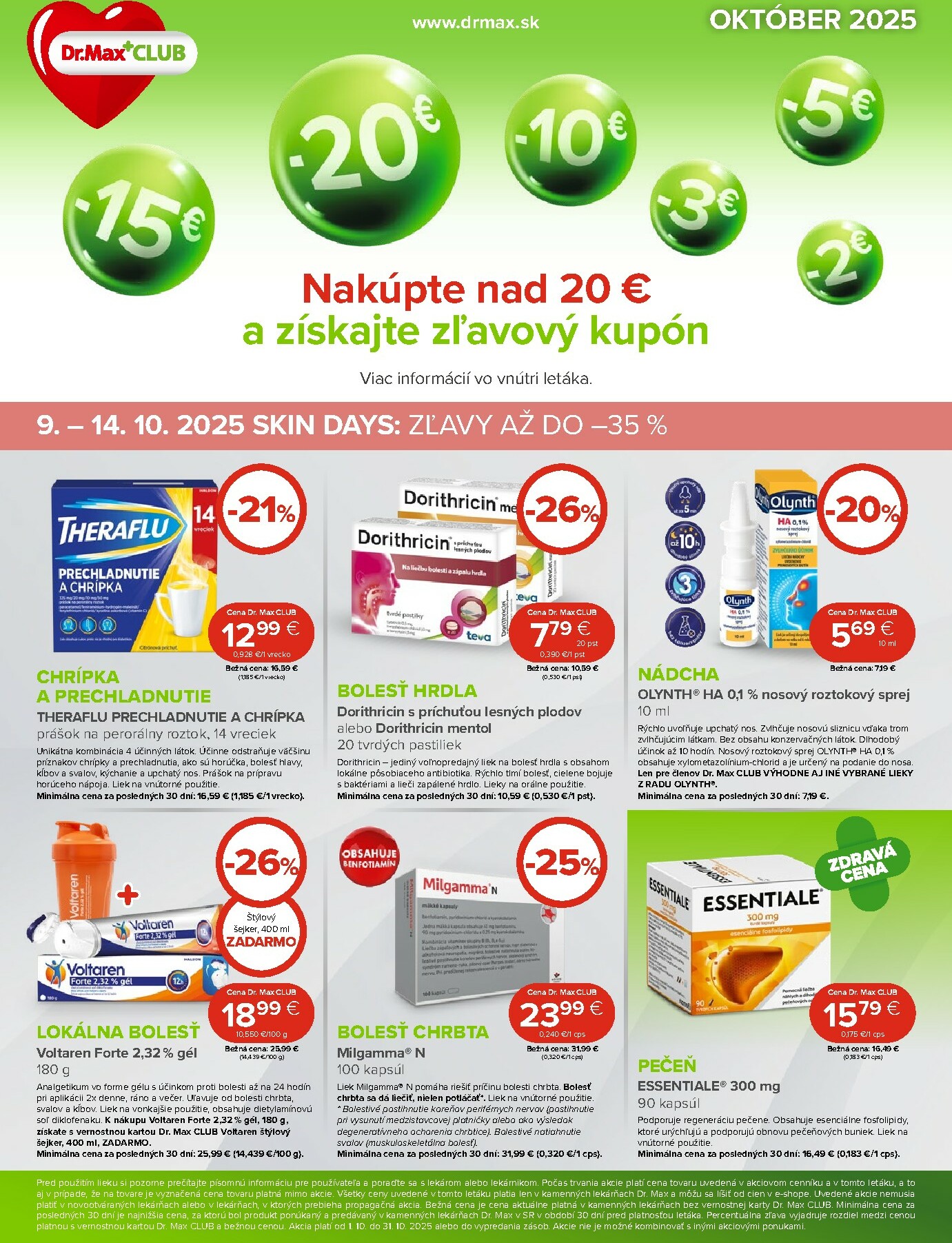 dr-max - Leták Dr. Max platný od 01.10. do 31.10.