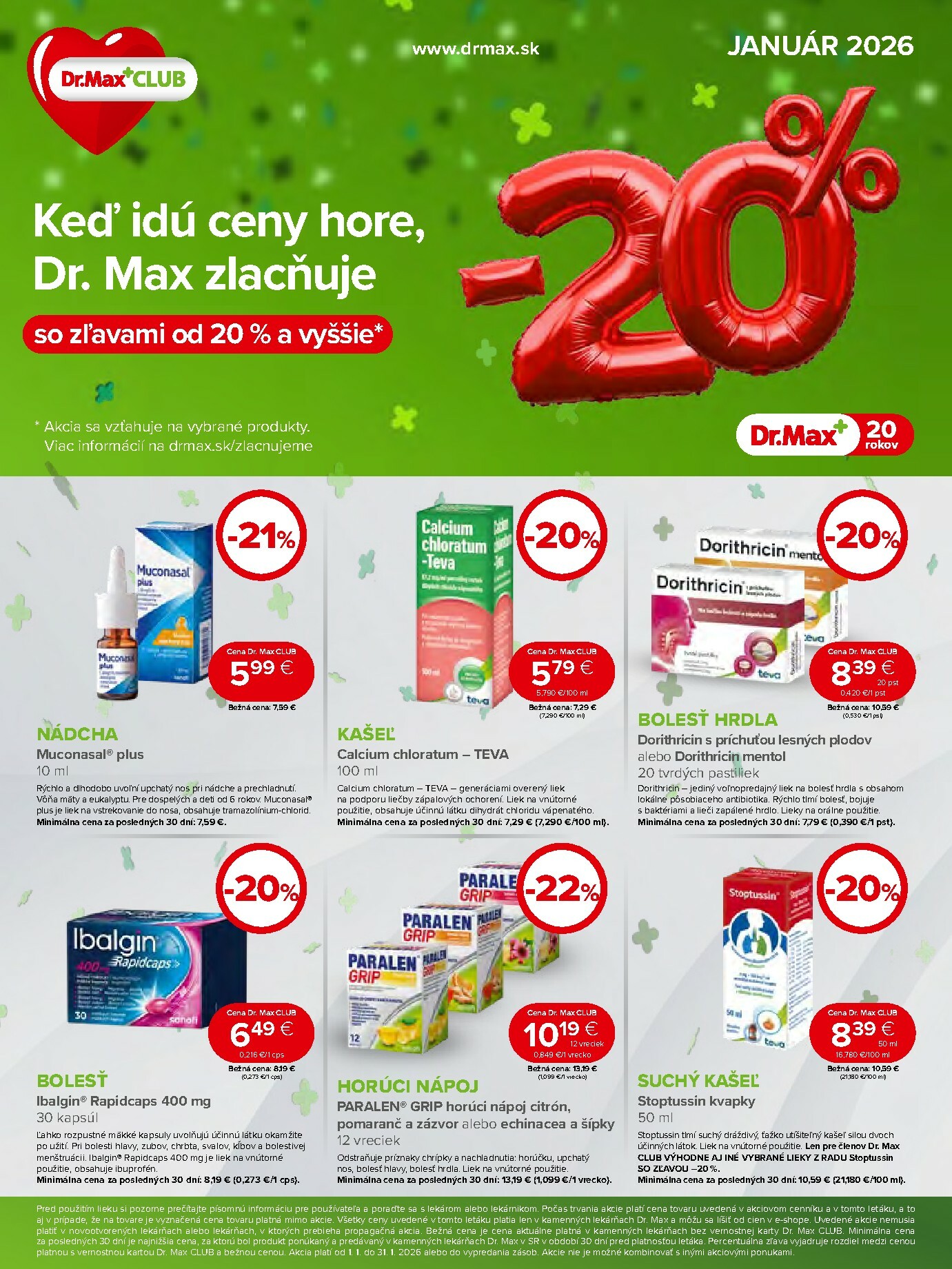 dr-max - Leták Dr. Max platný od 02.01. do 31.01.
