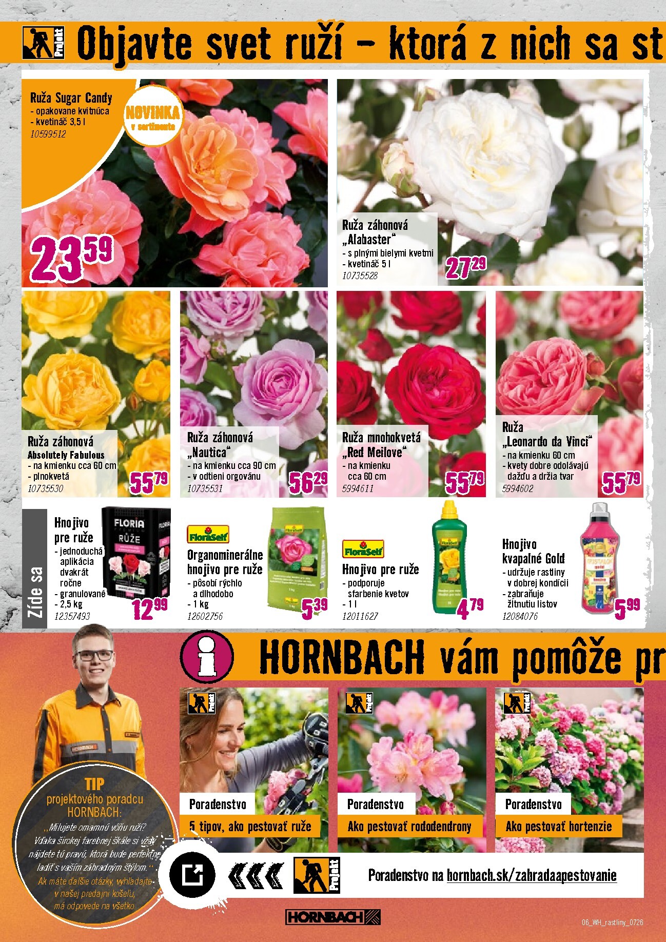 hornbach - Aktuálny HORNBACH - Záhony, popínavé rastliny, nadčasový svet ruží leták od stredy, 15.07.2026 do stredy, 29.07.2026 - page: 6