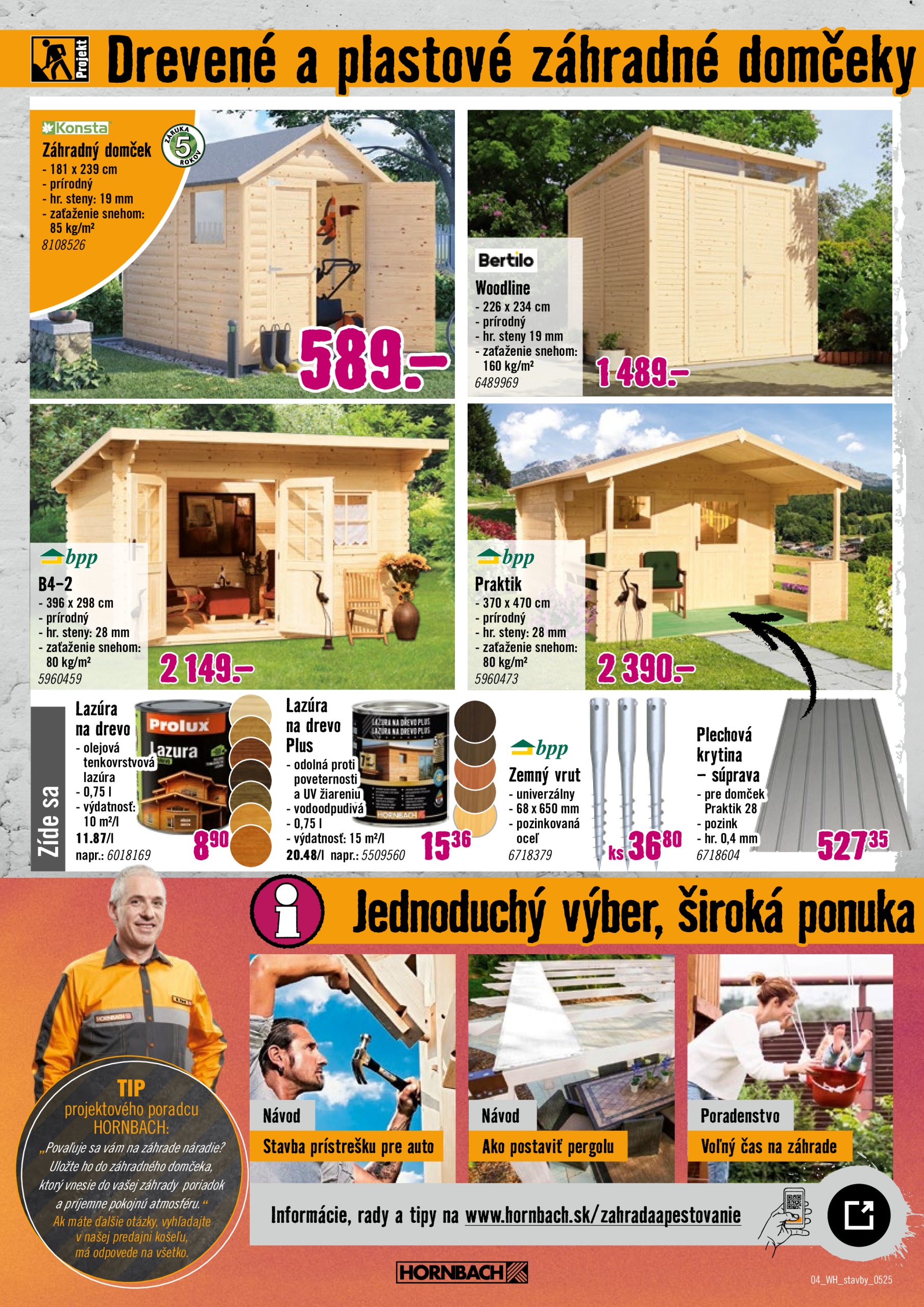 hornbach - Leták HORNBACH - Záhradné stavby platný od 28.05. do 11.06. - page: 4