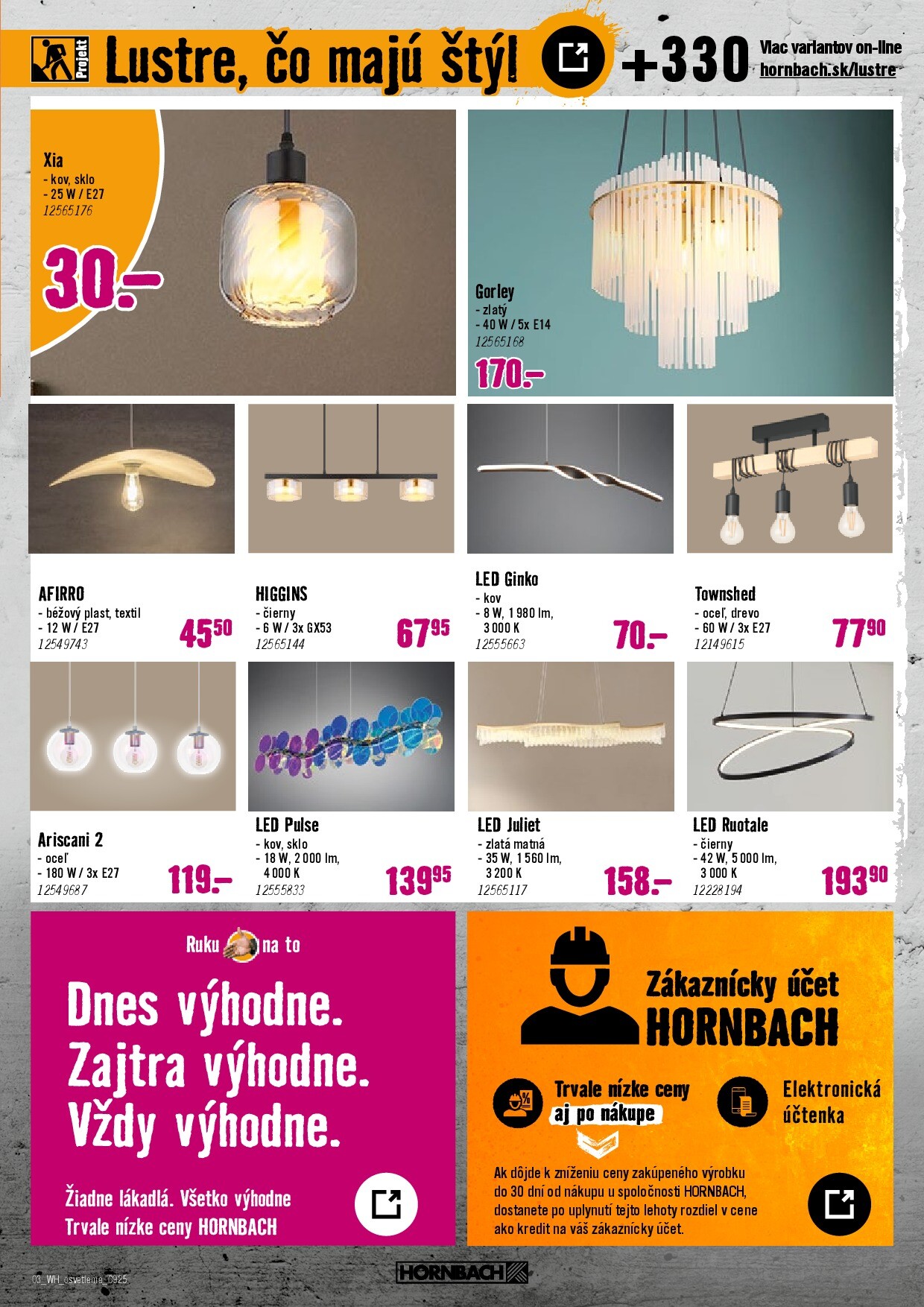 hornbach - Leták HORNBACH - Osvetlenie platný od 24.09. do 08.10. - page: 3