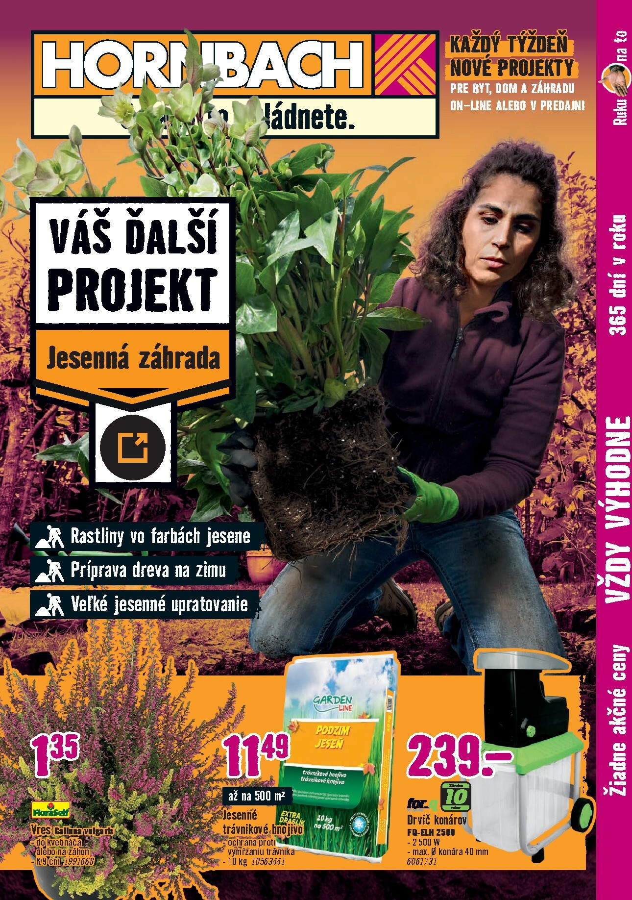 hornbach - Leták HORNBACH - Jesenná záhrada platný od 01.10. do 15.10.
