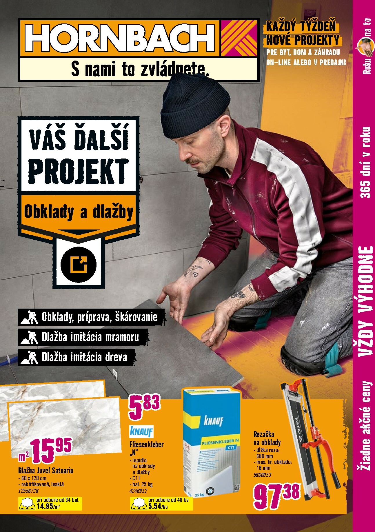 hornbach - Leták HORNBACH - Váš ďalší projekt - Obklady a dlažby platný od 19.11. do 03.12.