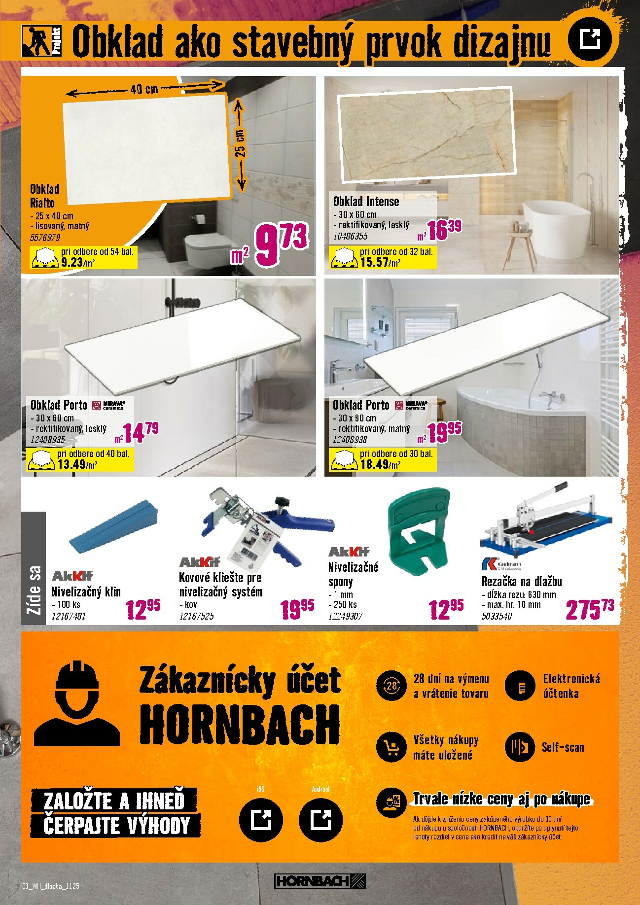 hornbach - Leták HORNBACH - Váš ďalší projekt - Obklady a dlažby platný od 19.11. do 03.12. - page: 3