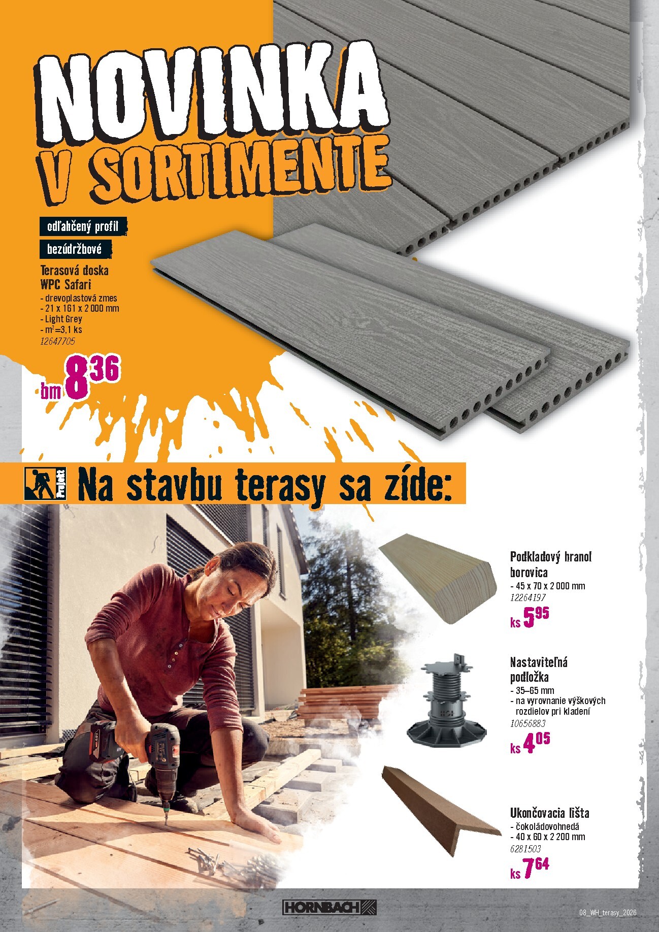 hornbach - Leták HORNBACH - Terasa platný od 11.03.2026 do 25.03.2026 - page: 8