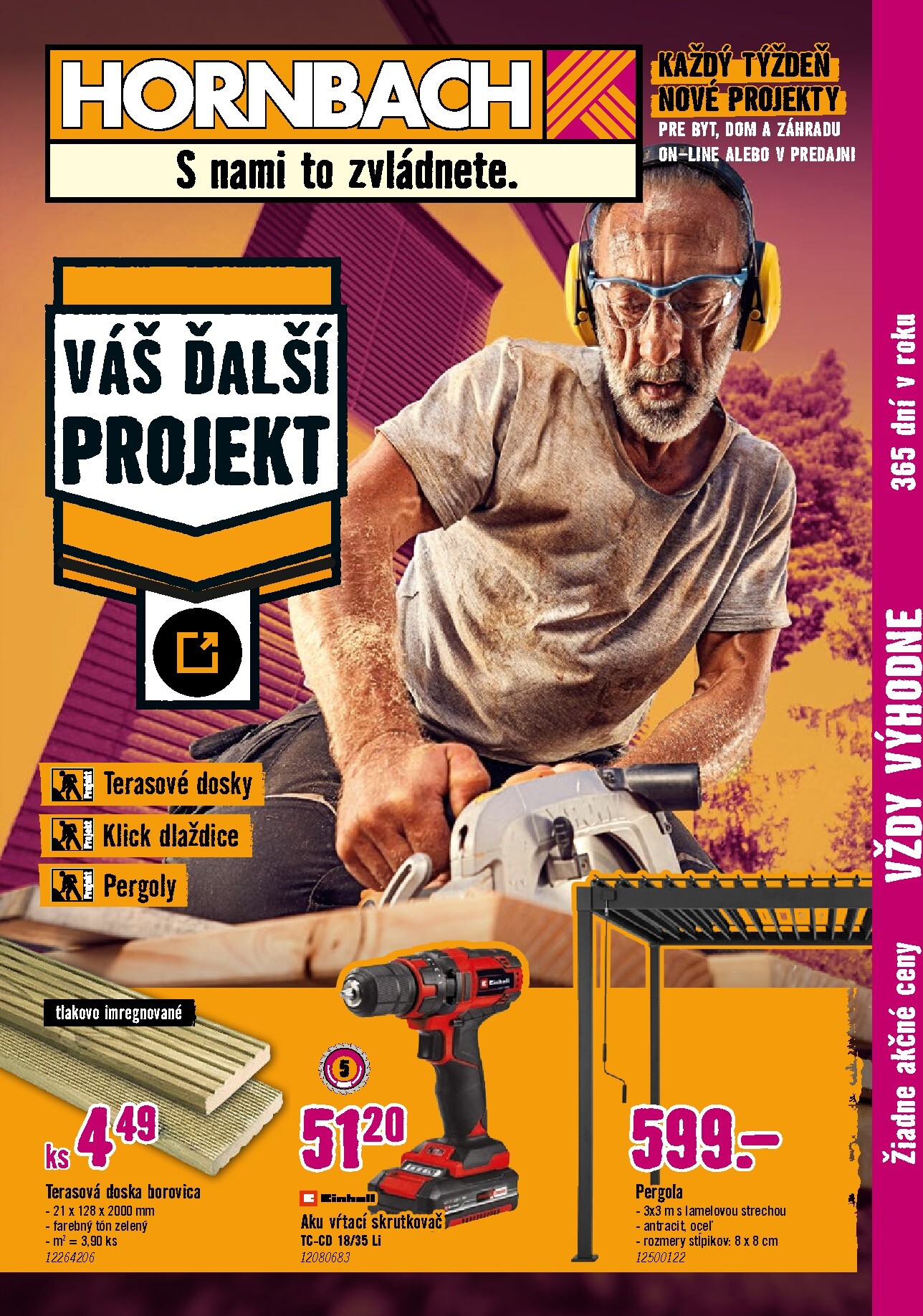 hornbach - Leták HORNBACH - Terasa platný od 11.03.2026 do 25.03.2026