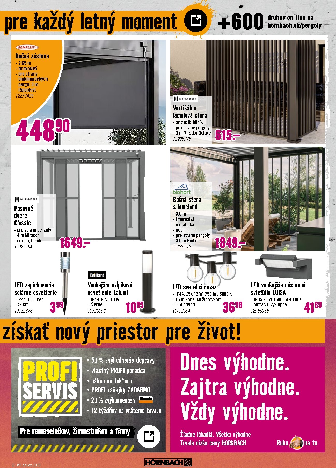 hornbach - Leták HORNBACH - Terasa platný od 11.03.2026 do 25.03.2026 - page: 7