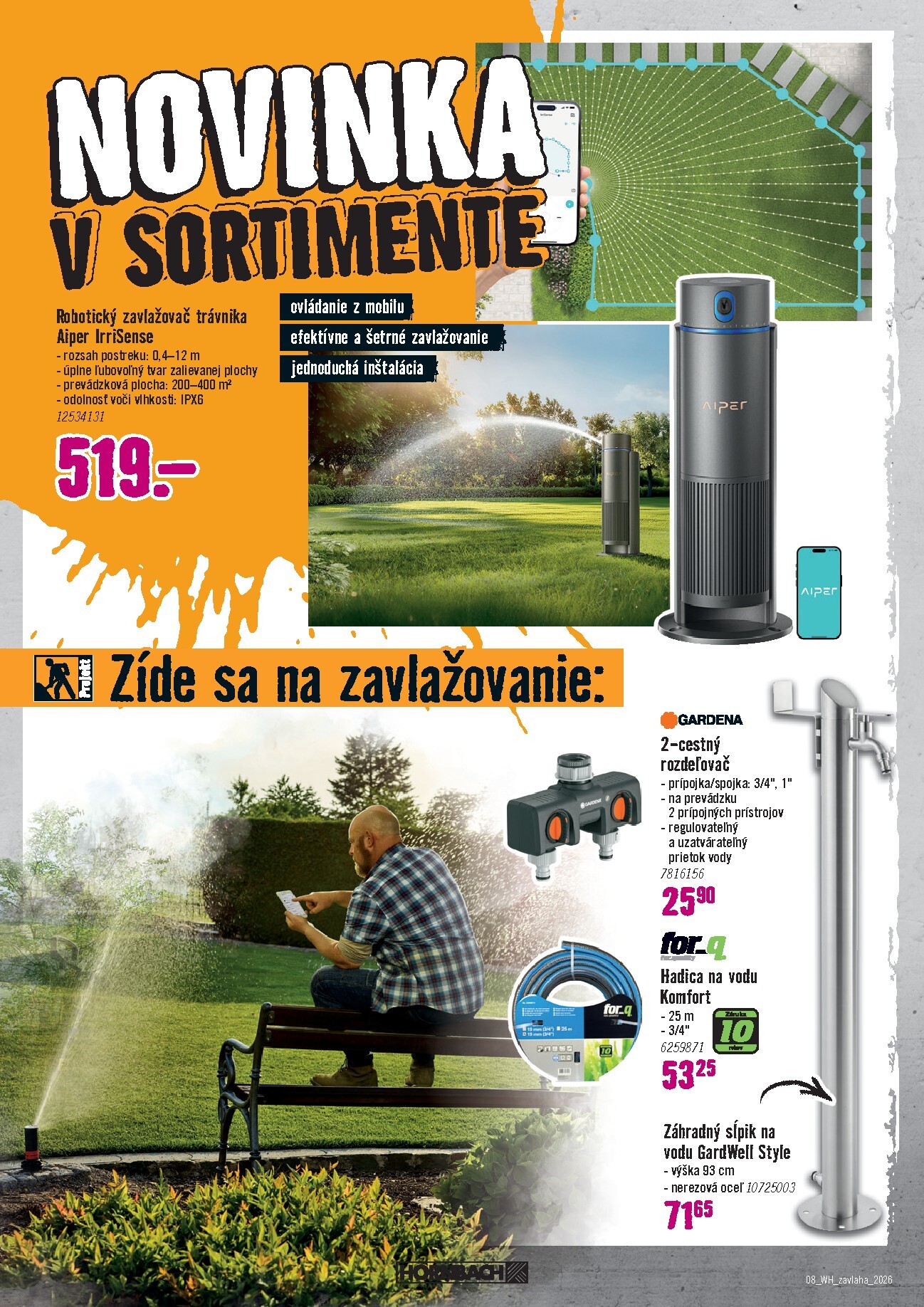 hornbach - Aktuálny leták HORNBACH - Zavlažovanie platný od stredy, 08.04.2026 do stredy, 22.04.2026 - page: 8