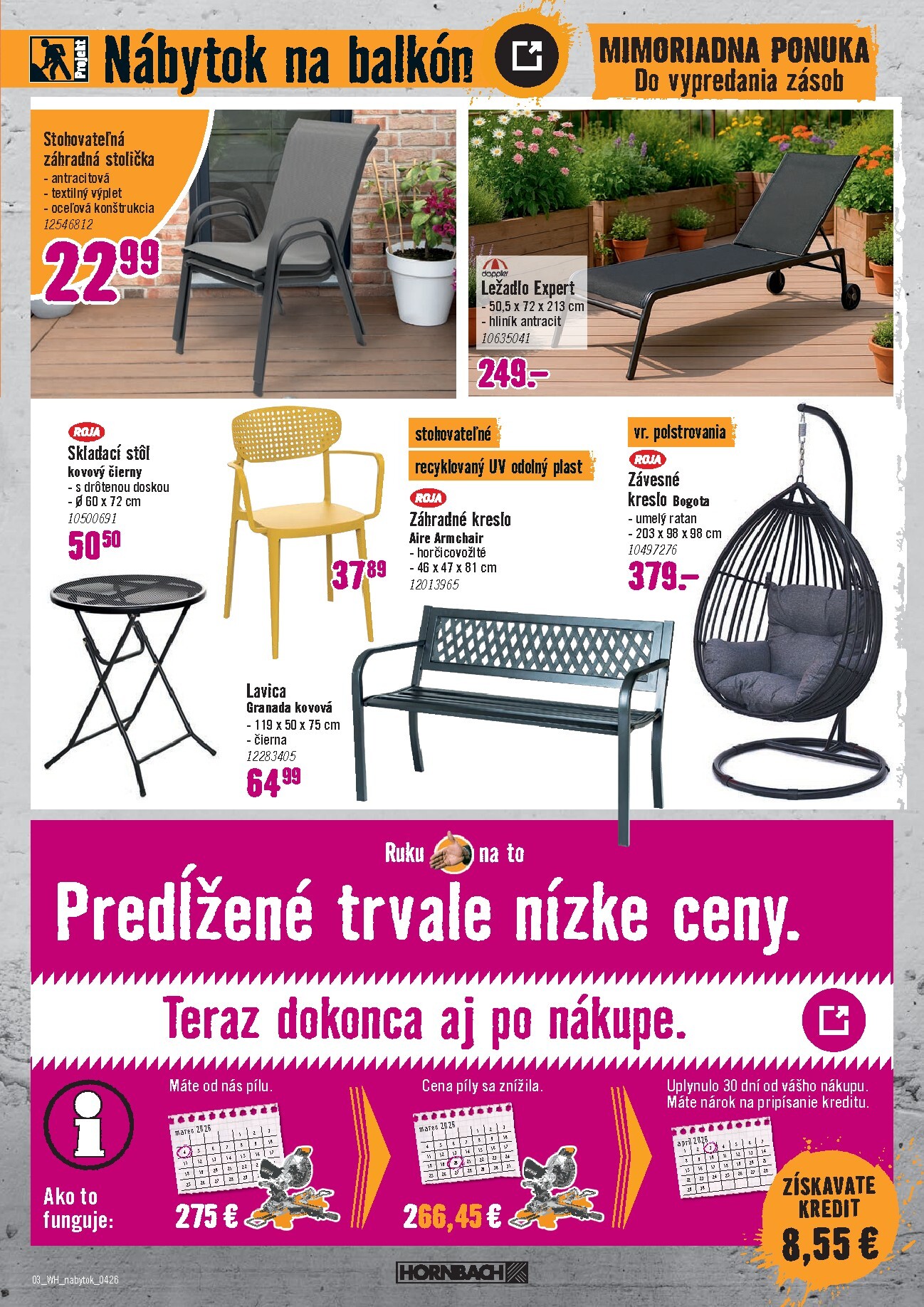 hornbach - Aktuálny leták HORNBACH - Vybavenie záhrady od stredy, 15.04.2026 do stredy, 29.04.2026 - page: 3