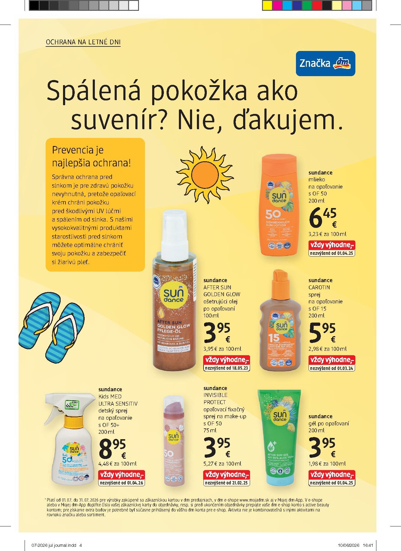 dm-drogerie - Aktuálny dm drogerie markt - Journal leták od stredy, 01.07.2026 do piatku, 31.07.2026 - page: 4