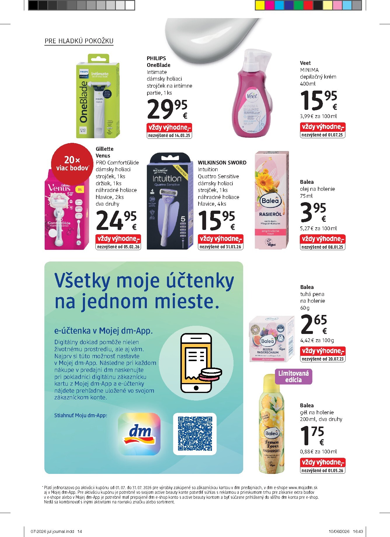 dm-drogerie - Aktuálny dm drogerie markt - Journal leták od stredy, 01.07.2026 do piatku, 31.07.2026 - page: 14