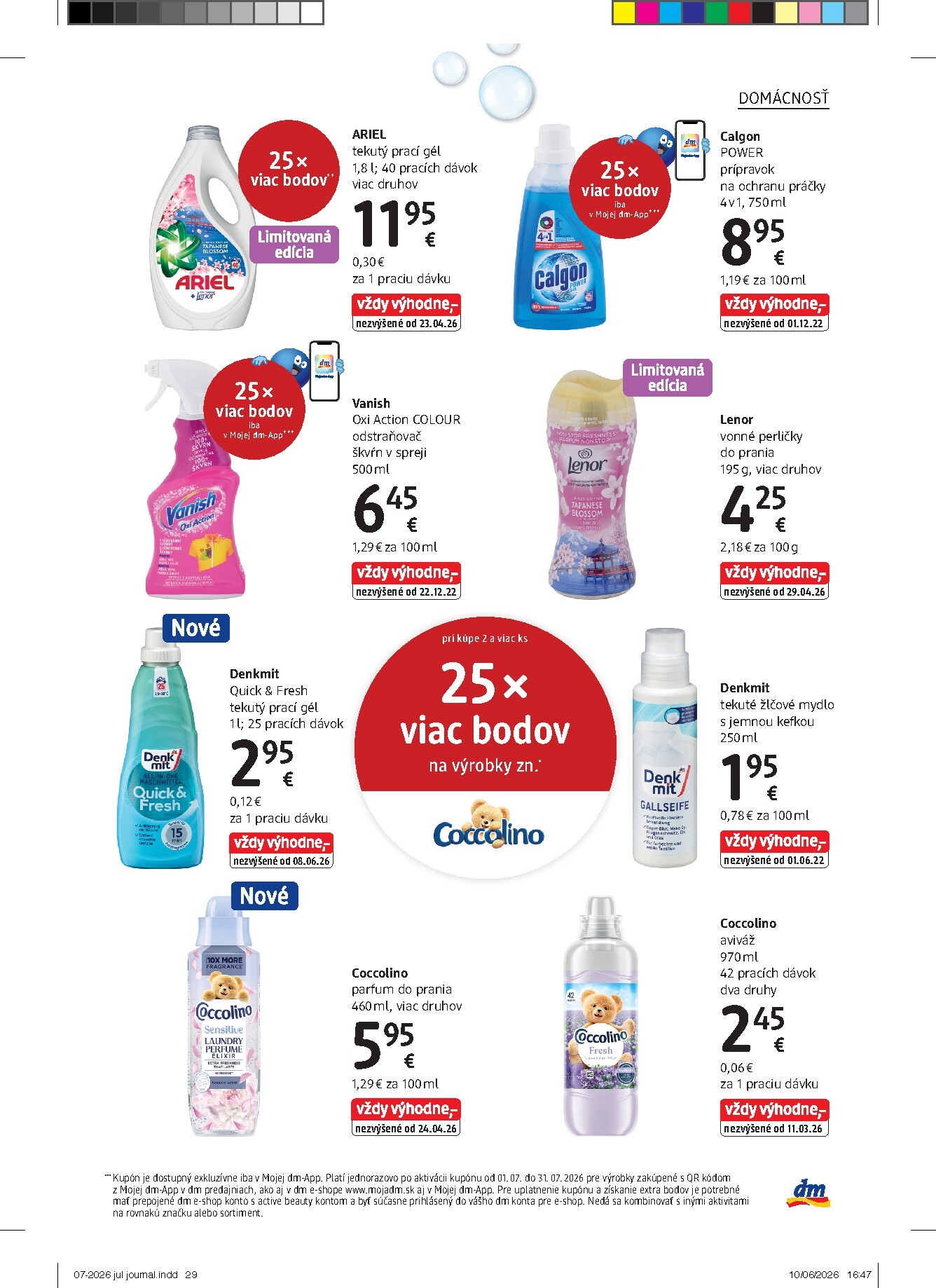 dm-drogerie - Aktuálny dm drogerie markt - Journal leták od stredy, 01.07.2026 do piatku, 31.07.2026 - page: 29