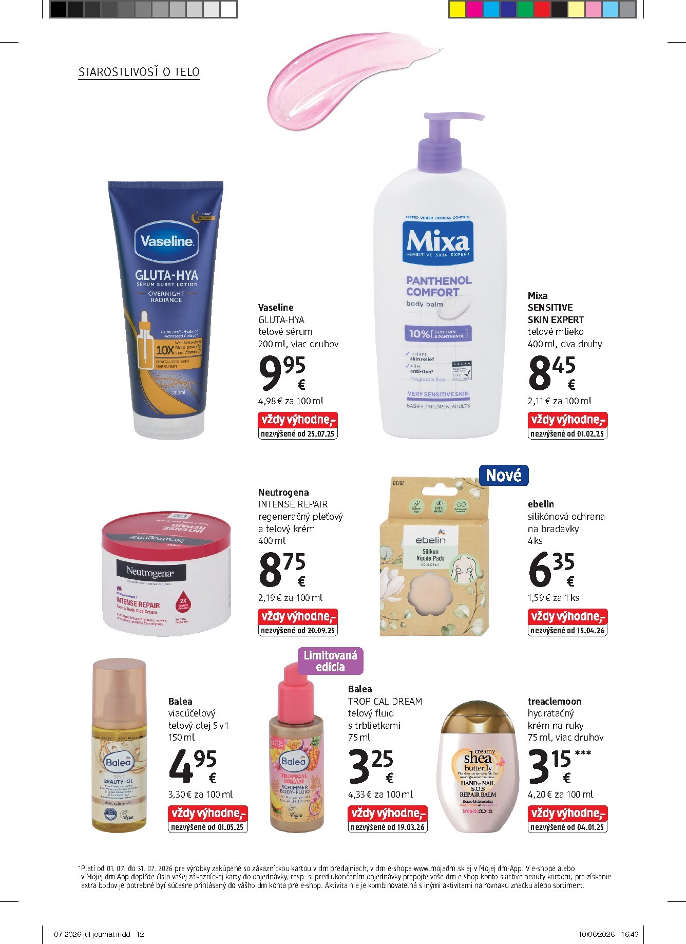 dm-drogerie - Aktuálny dm drogerie markt - Journal leták od stredy, 01.07.2026 do piatku, 31.07.2026 - page: 12