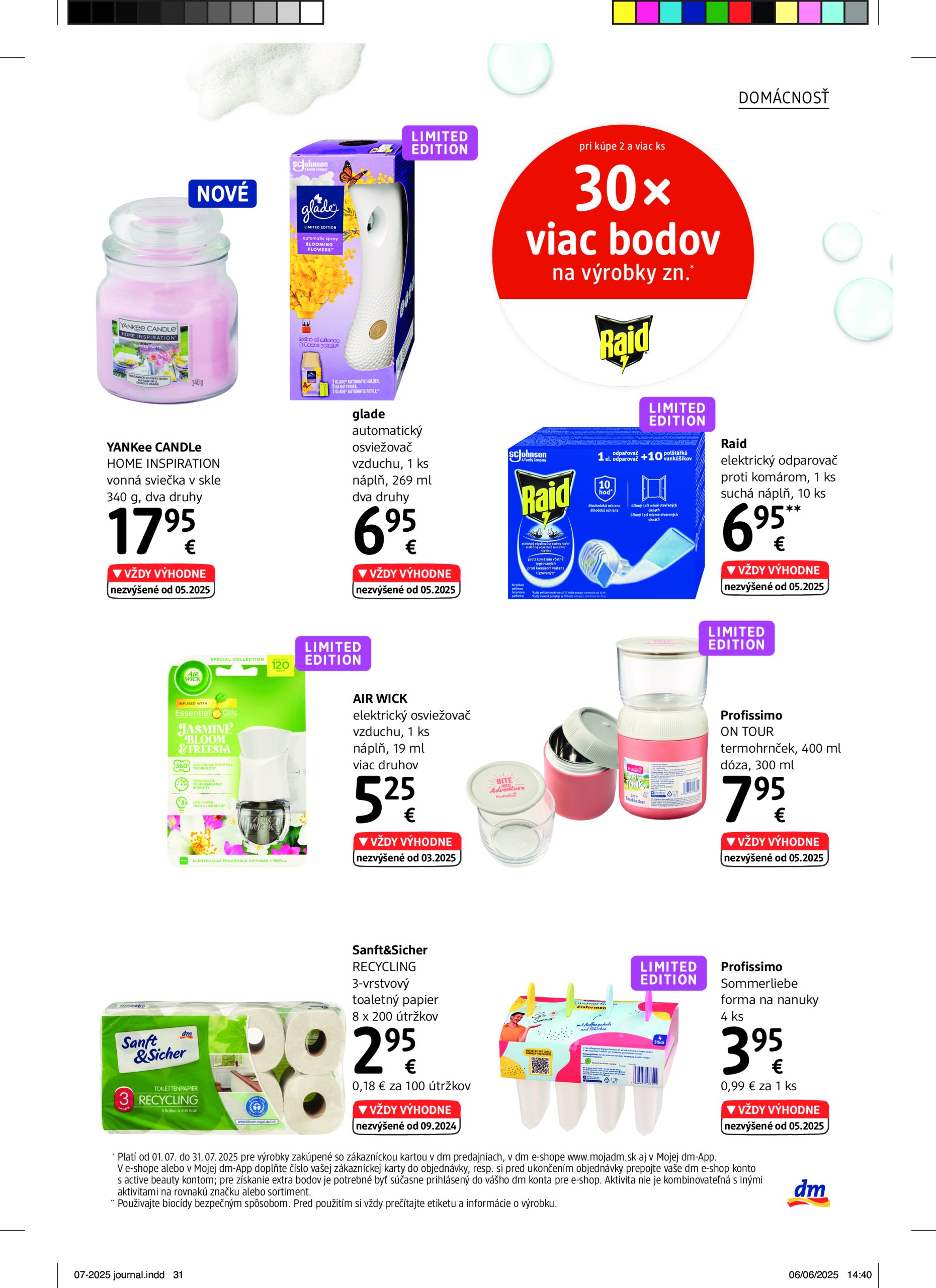 dm-drogerie - Leták dm drogerie platný od 01.07. do 31.07. - page: 31