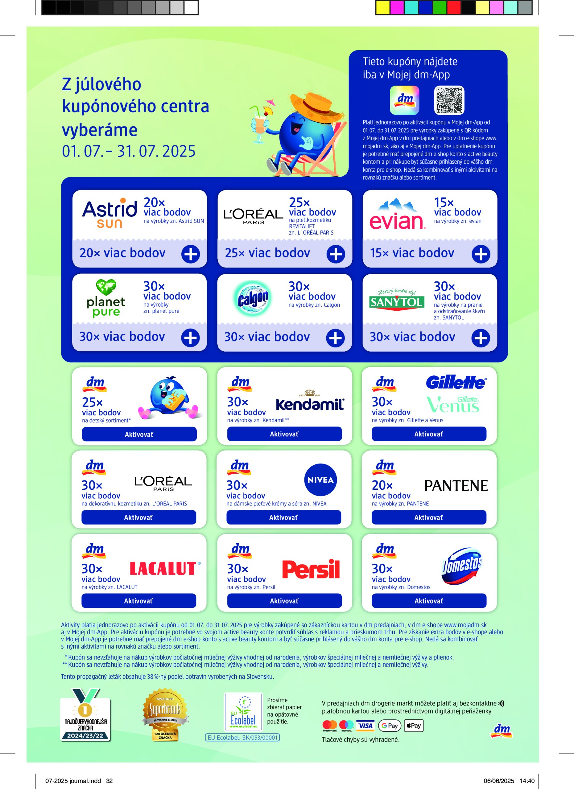dm-drogerie - Leták dm drogerie platný od 01.07. do 31.07. - page: 32