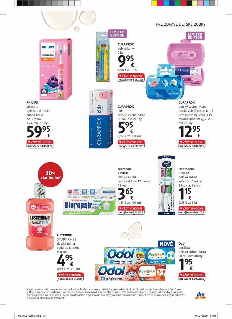 dm-drogerie - Leták dm drogerie platný od 01.08. do 31.08. - page: 23