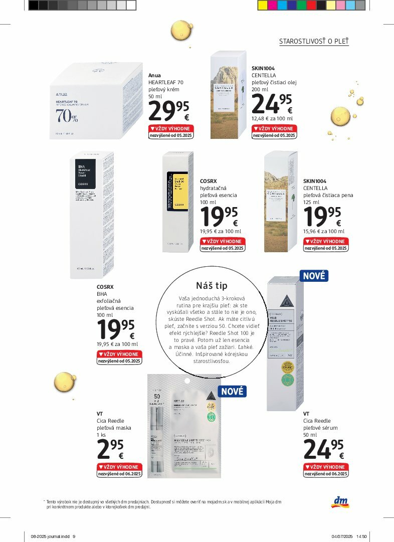 dm-drogerie - Leták dm drogerie platný od 01.08. do 31.08. - page: 9