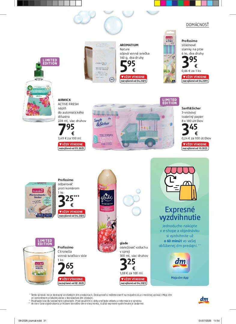 dm-drogerie - Leták dm drogerie platný od 01.08. do 31.08. - page: 31