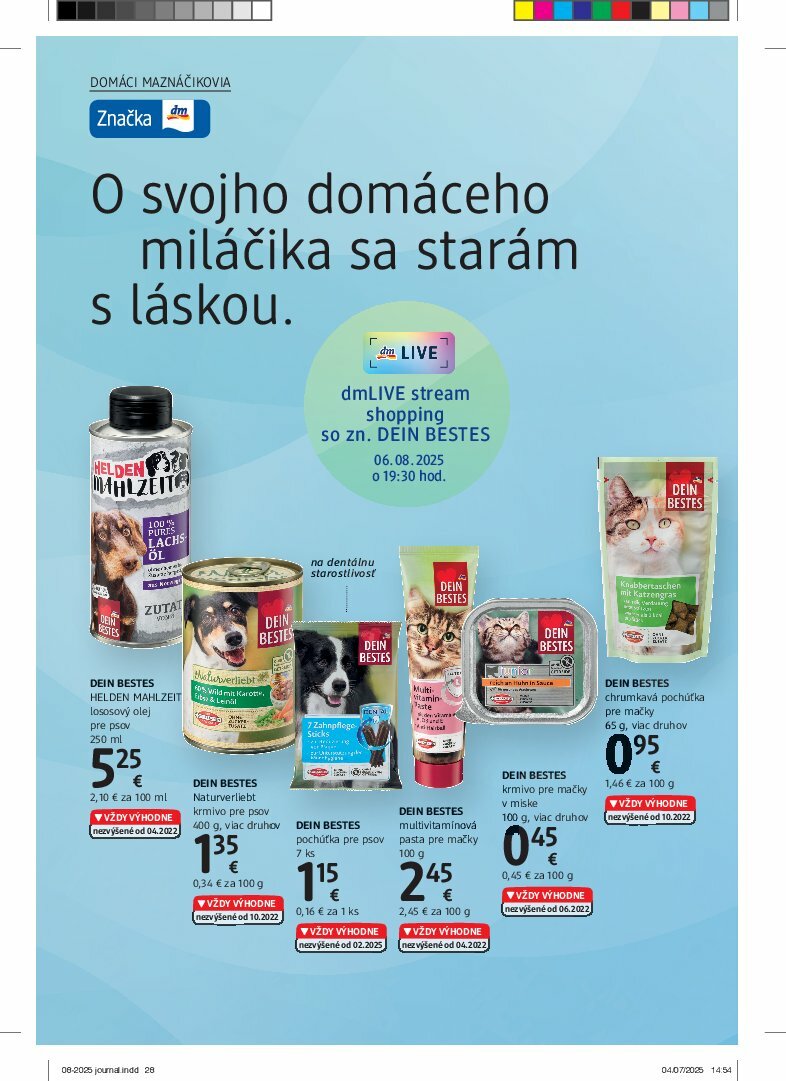 dm-drogerie - Leták dm drogerie platný od 01.08. do 31.08. - page: 28