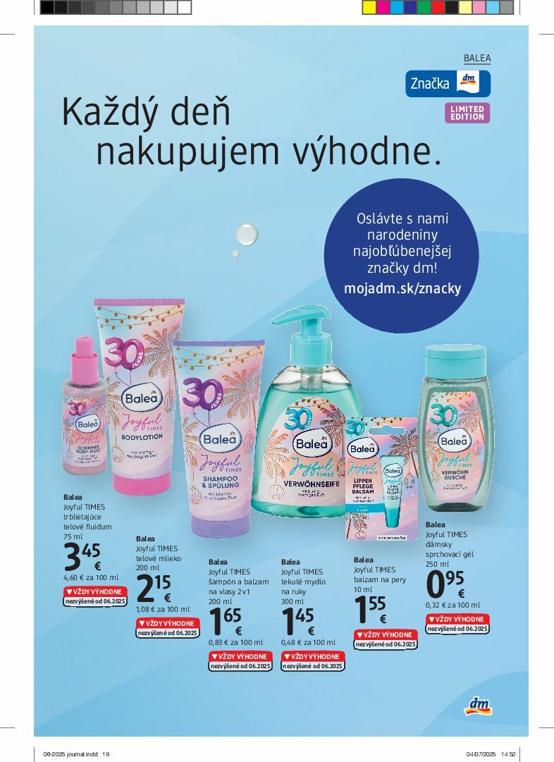 dm-drogerie - Leták dm drogerie platný od 01.08. do 31.08. - page: 19