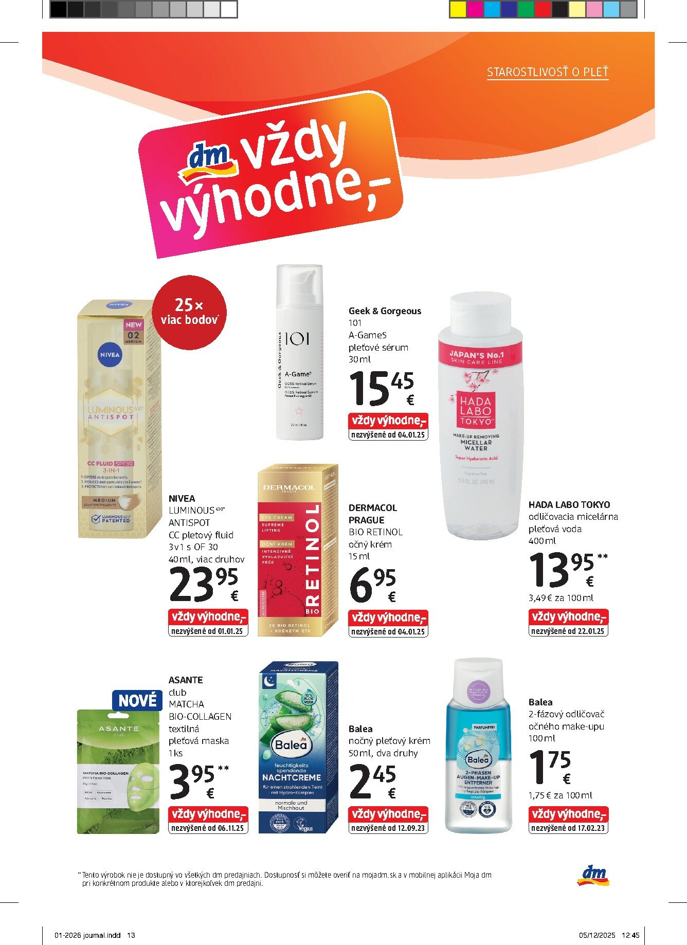 dm-drogerie - Leták dm drogerie platný od 01.01. do 31.01. - page: 13