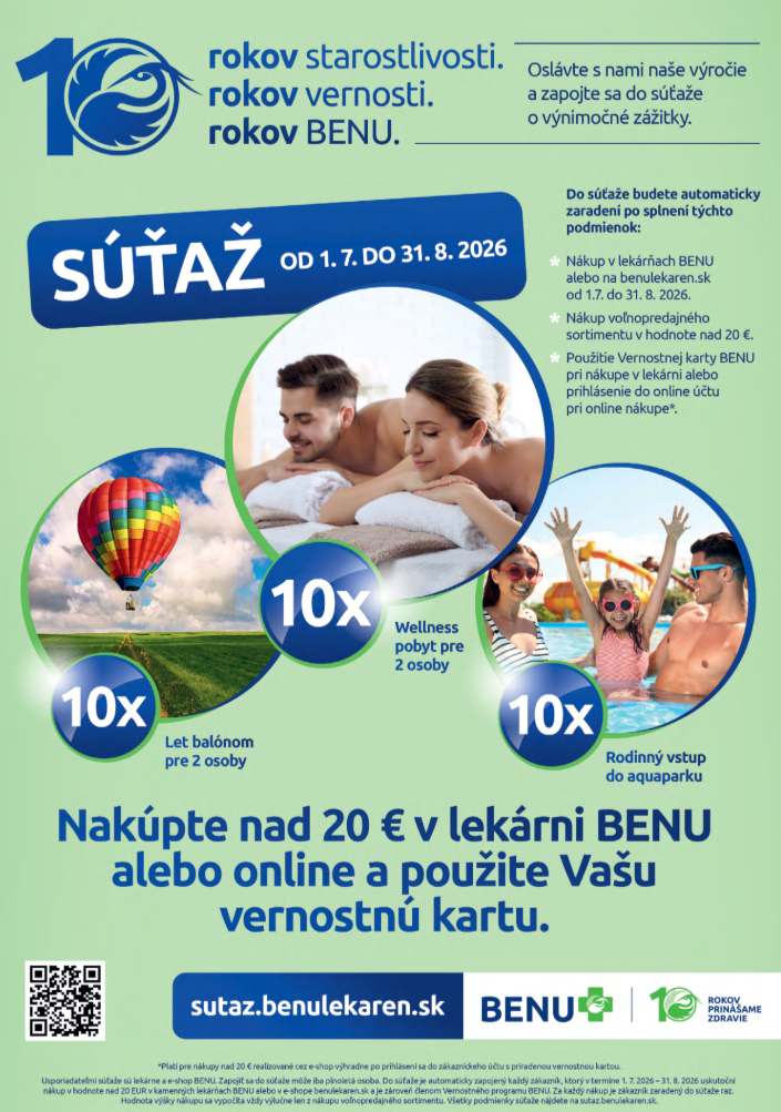 benu-lekaren - Aktuálny BENU Lekáreň leták od stredy, 01.07.2026 do pondelka, 31.08.2026 - page: 12