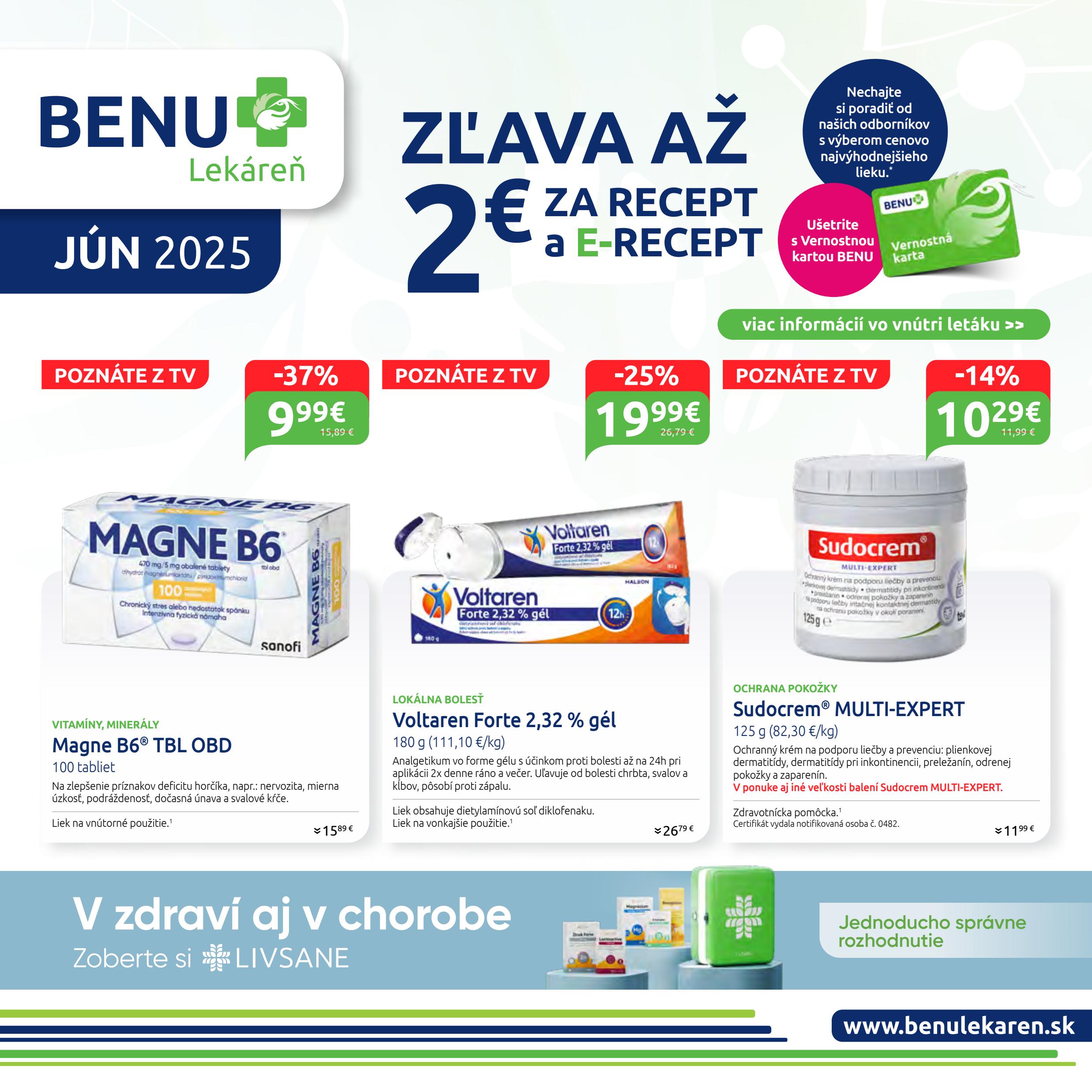 benu-lekaren - Leták BENU Lekáreň platný od 01.07. do 31.07.