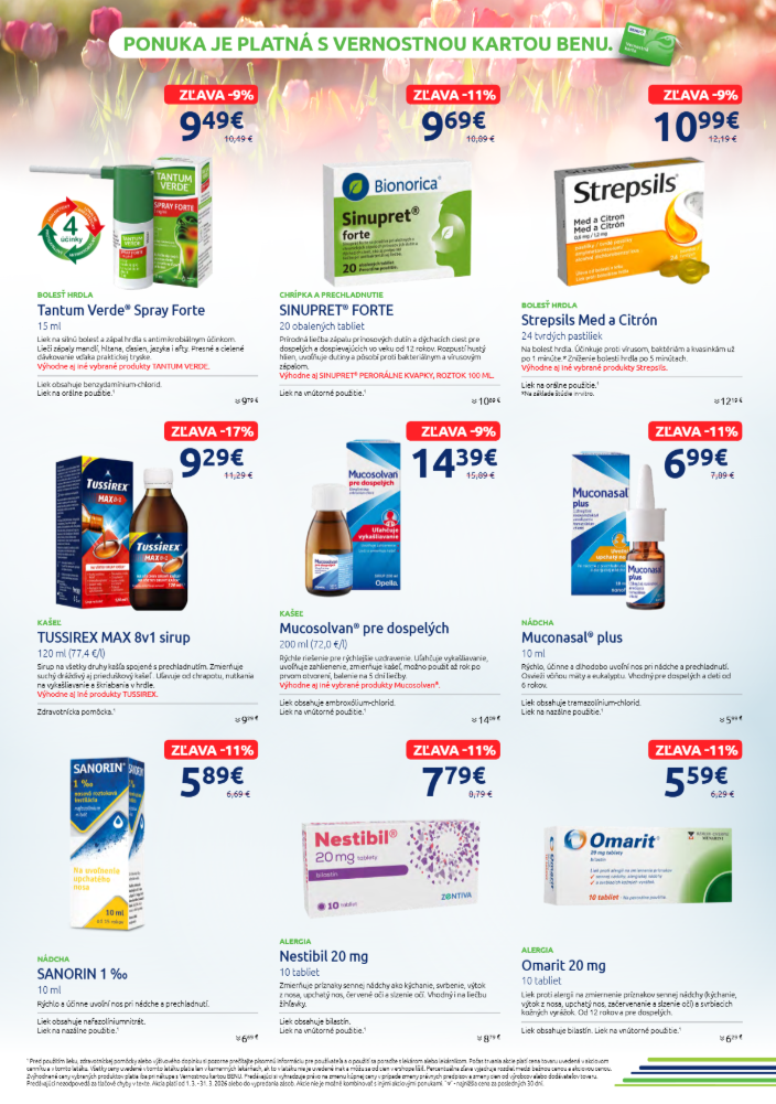 benu-lekaren - Leták BENU Lekáreň platný od 01.03.2026 do 31.03.2026 - page: 3
