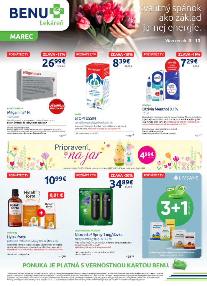 benu-lekaren - Leták BENU Lekáreň platný od 01.03.2026 do 31.03.2026 - page: 1