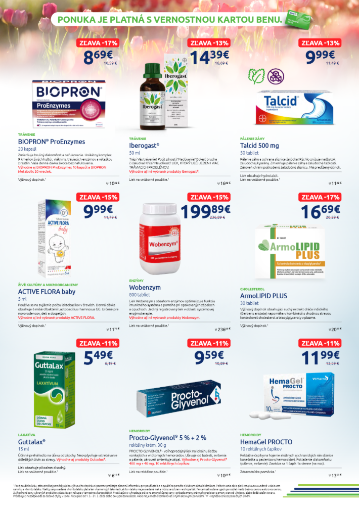 benu-lekaren - Leták BENU Lekáreň platný od 01.03.2026 do 31.03.2026 - page: 4