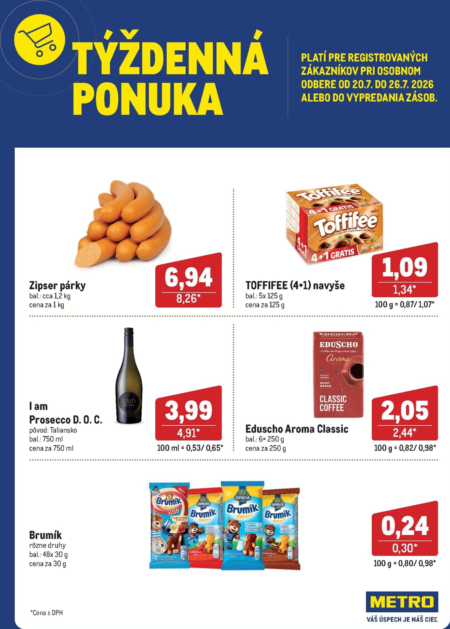 metro - Aktuálny Metro - Týždenná ponuka leták od pondelka, 20.07.2026 do nedele, 26.07.2026