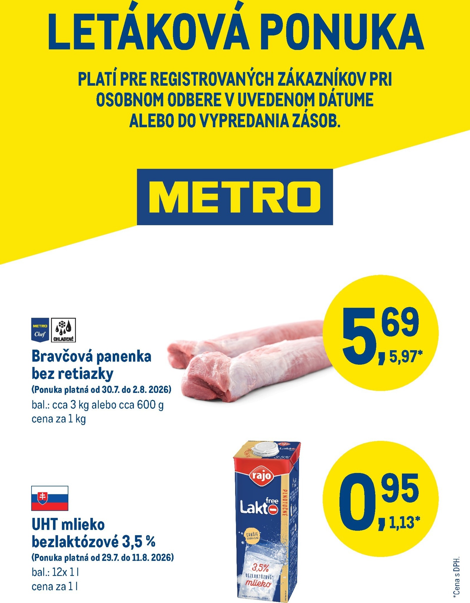 metro - Aktuálny Metro - Víkendová ponuka leták od štvrtka, 30.07.2026 do nedele, 02.08.2026